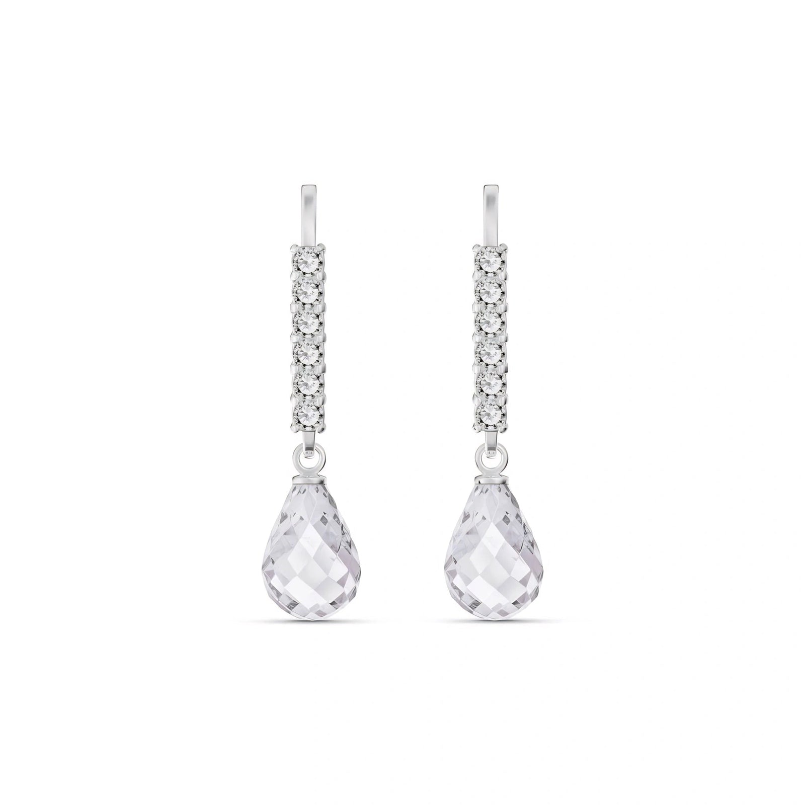 White Gold White Topaz & Diamond — Mariagiuliana