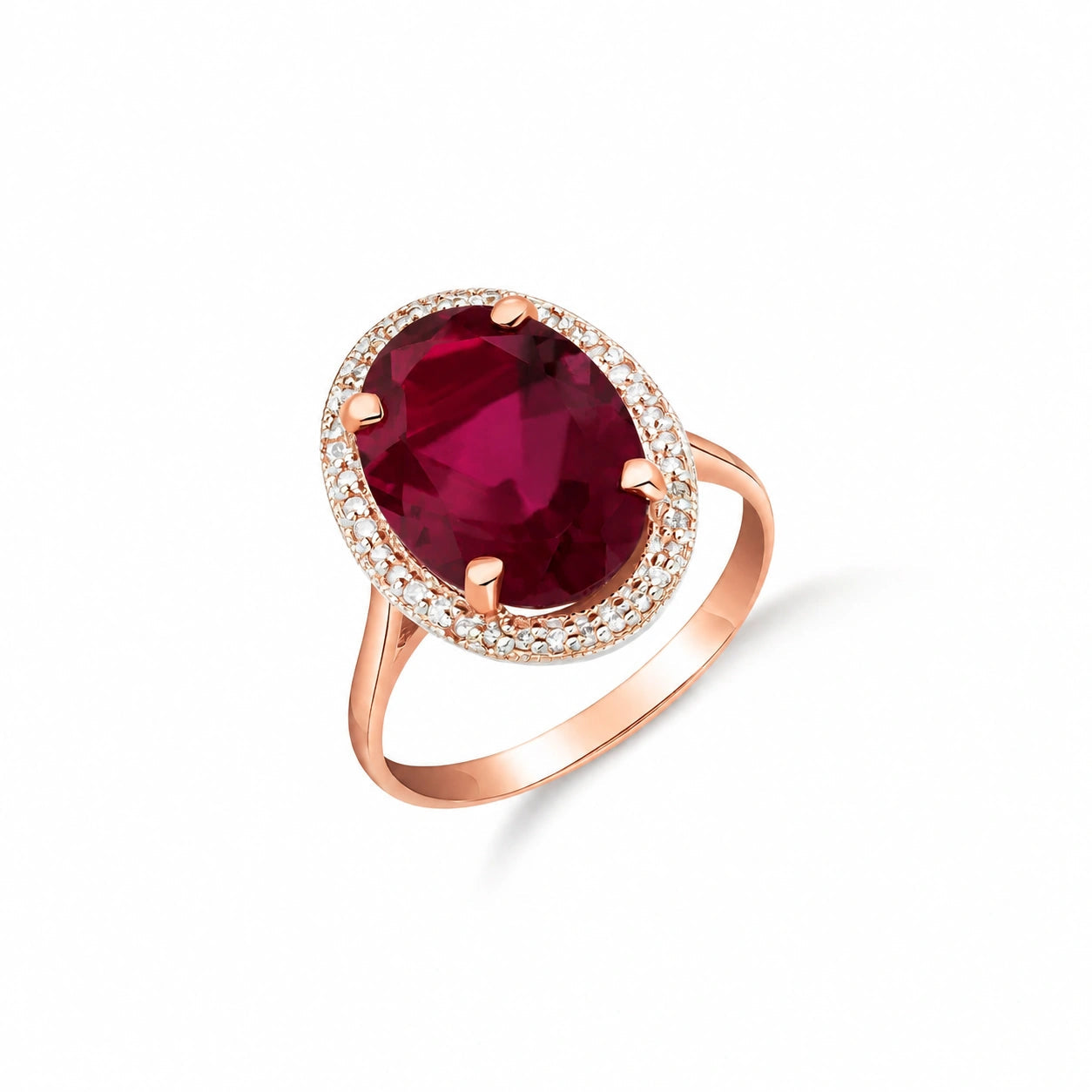 Rose Gold Diamond & Amethyst & Ruby — Diodata