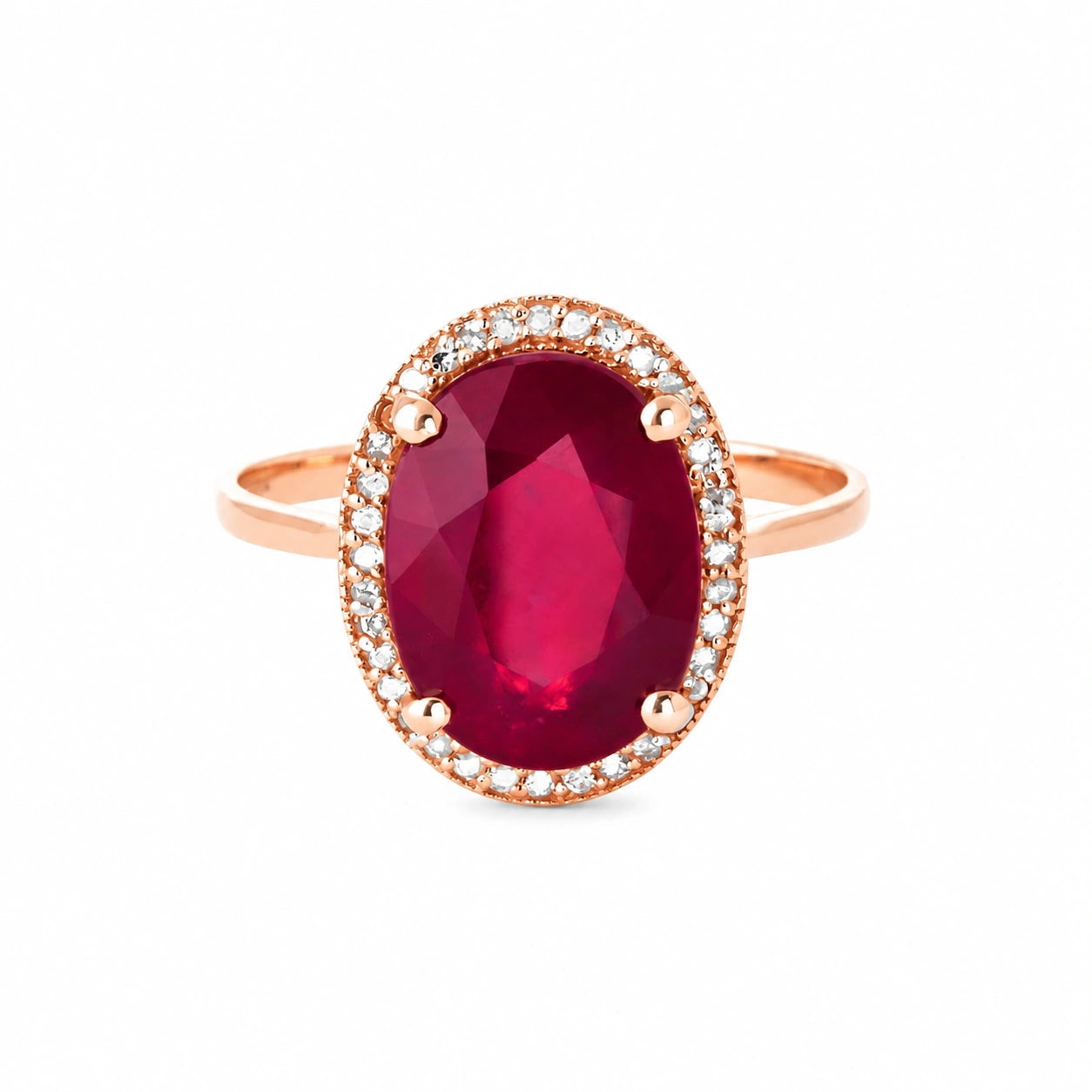 Rose Gold Diamond & Amethyst & Ruby — Diodata