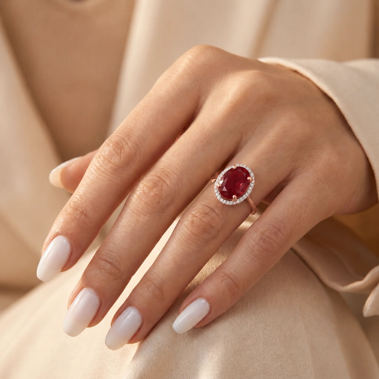 Rose Gold Diamond & Garnet — Diodata