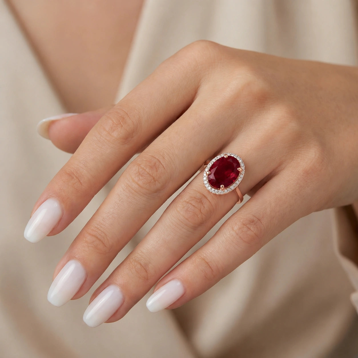 Rose Gold Diamond & Garnet — Diodata