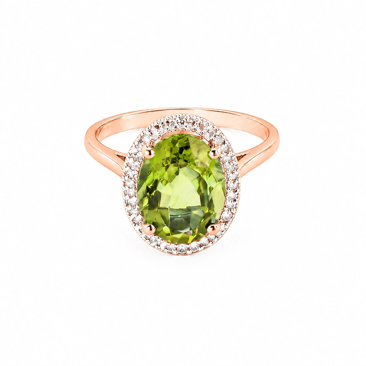 Rose Gold Diamond & Green Amethyst — Diodata