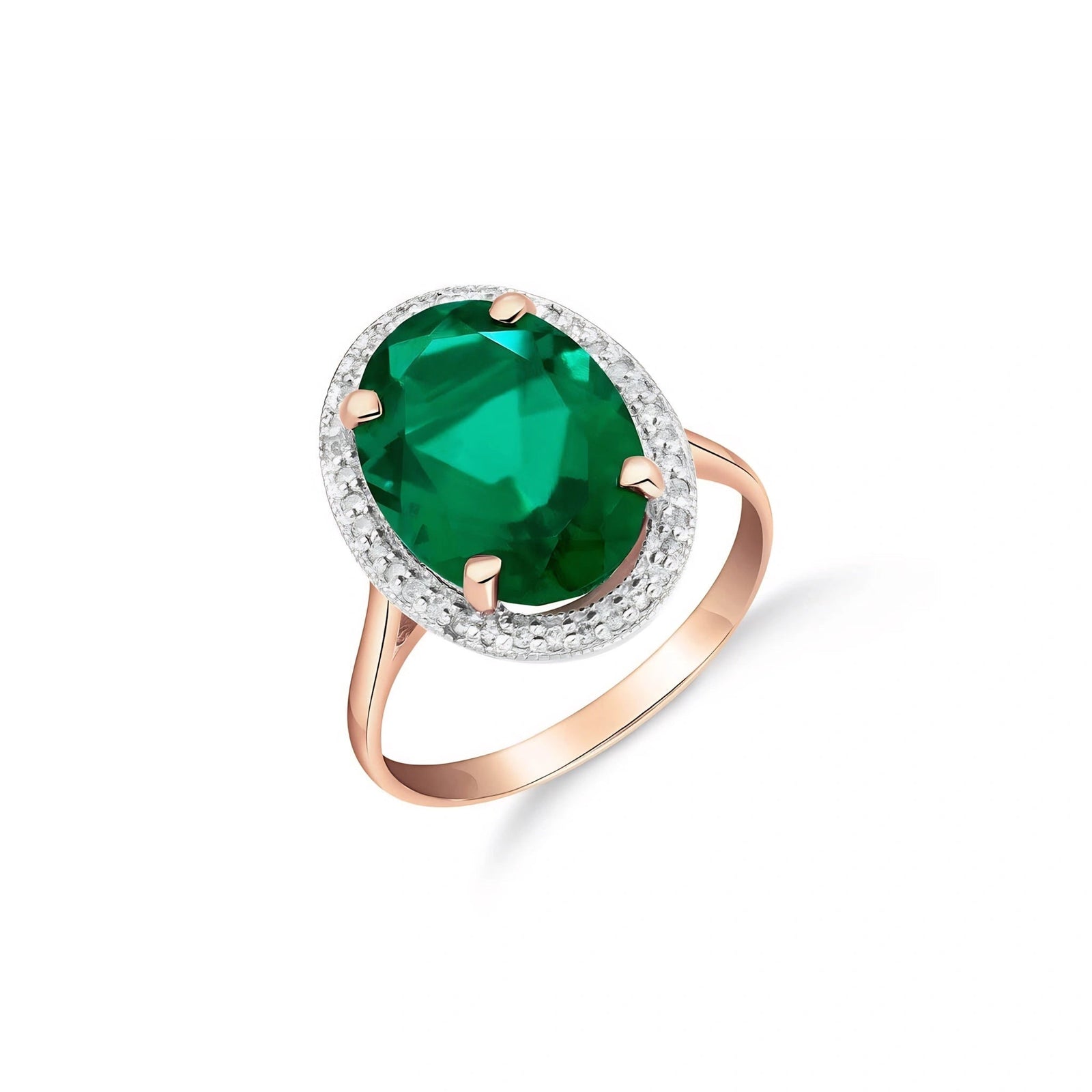 Rose Gold Emerald & Diamond — Diodata