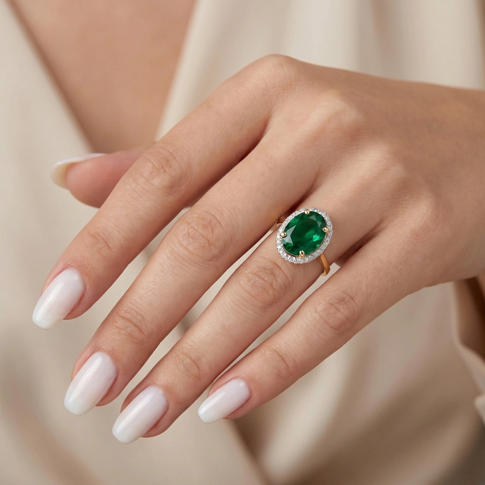 Yellow Gold Emerald & Diamond — Diodata