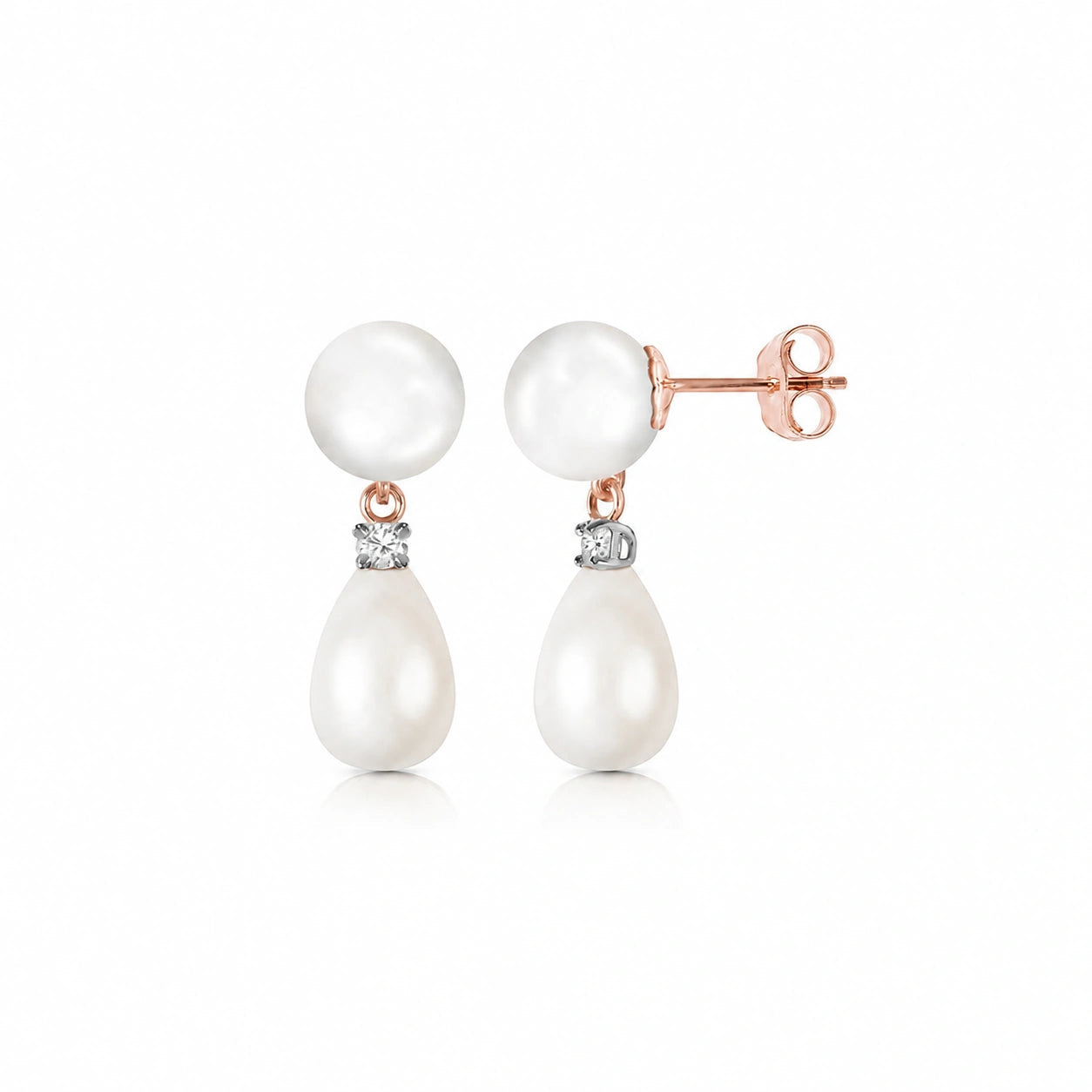 Rose Gold Diamond & Pearl — Rosaflora