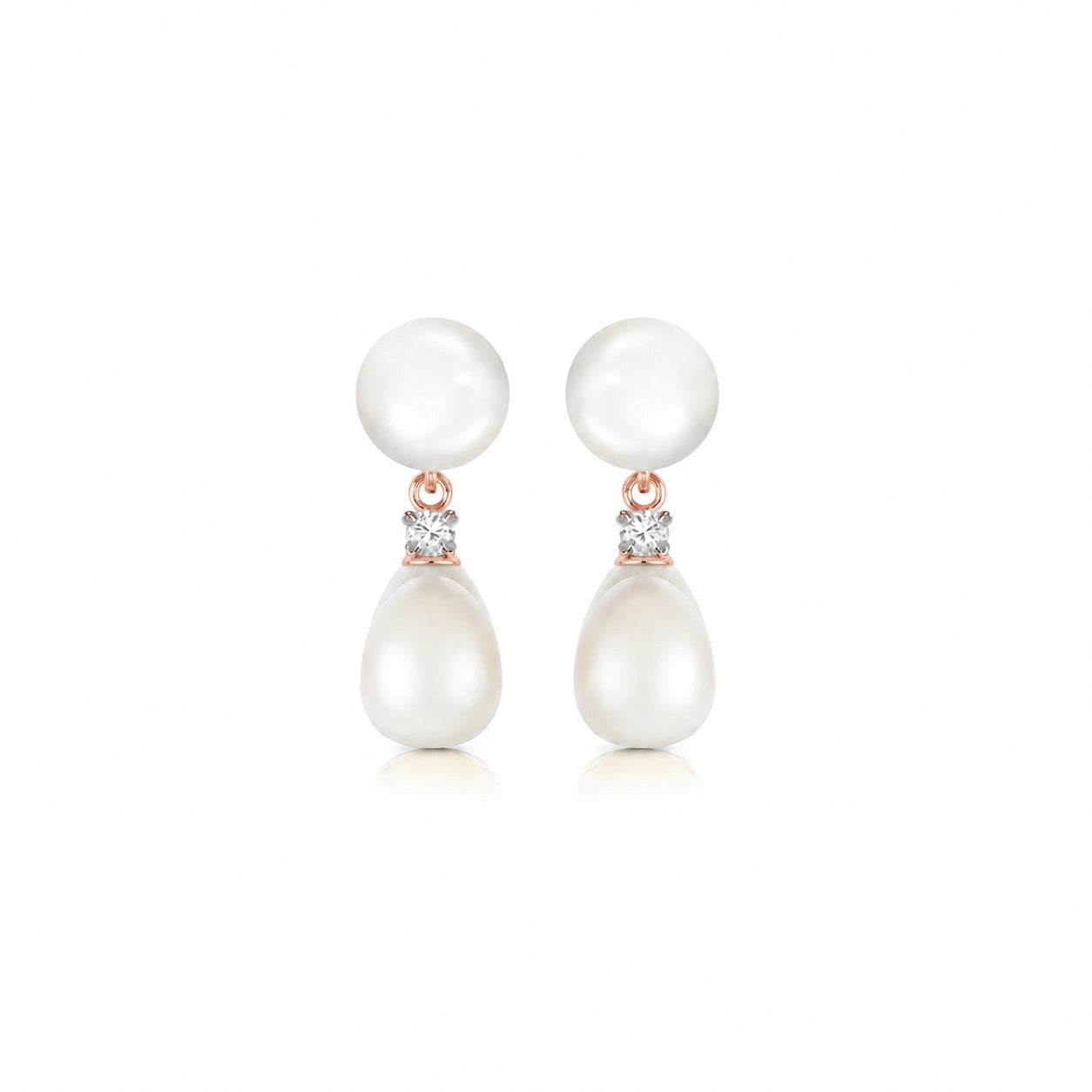 Rose Gold Diamond & Pearl — Rosaflora