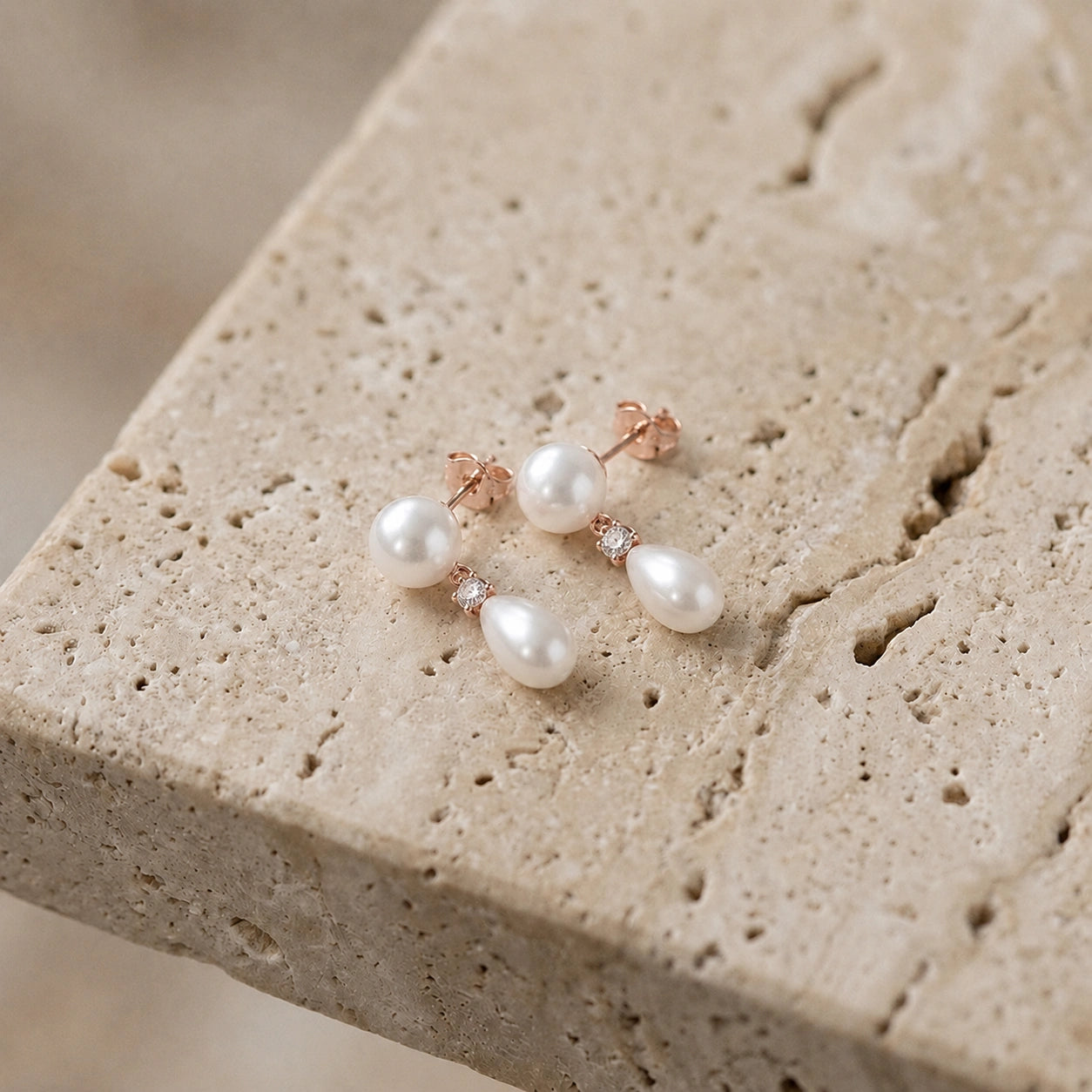 Rose Gold Diamond & Pearl — Rosaflora
