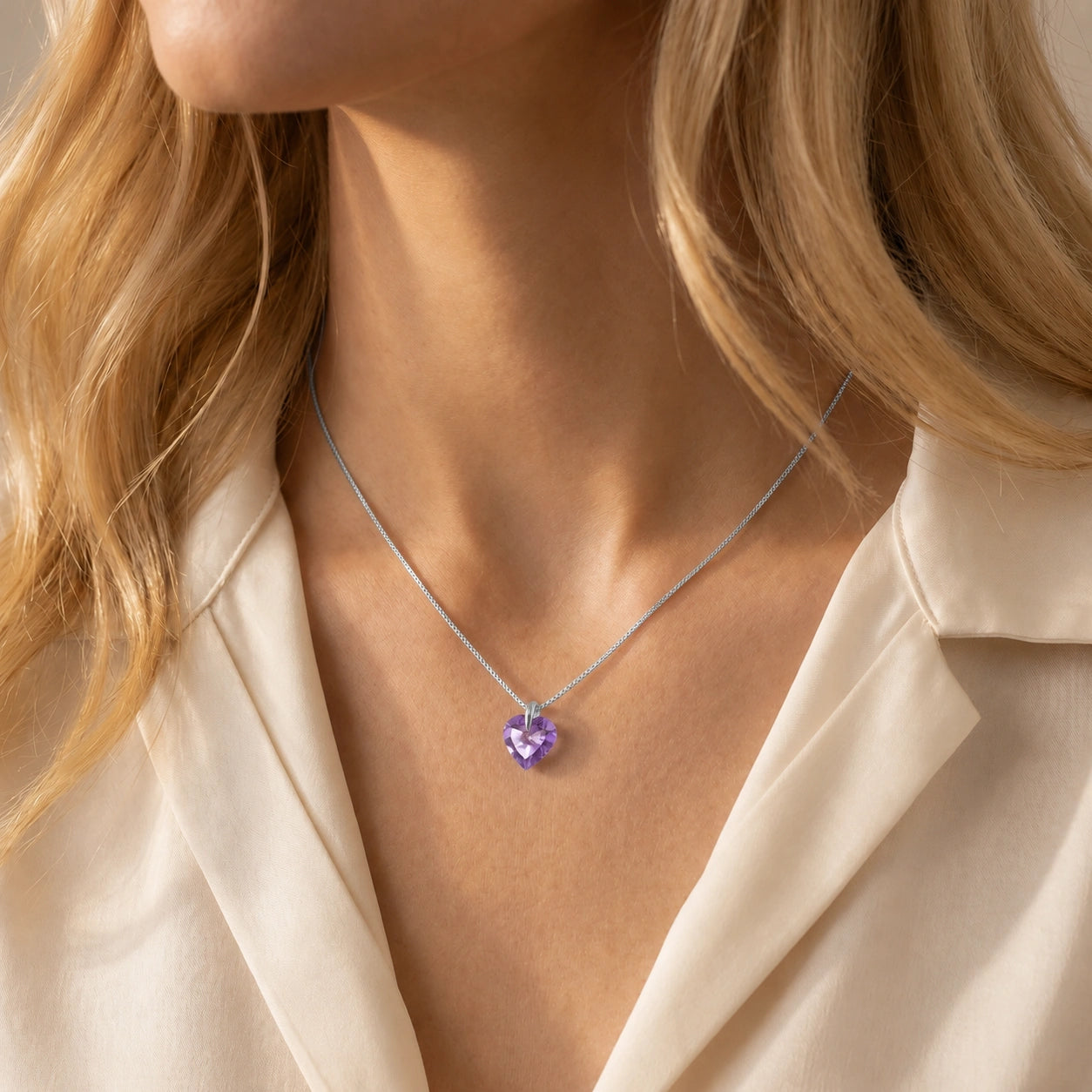 White Gold Amethyst — Domiziana