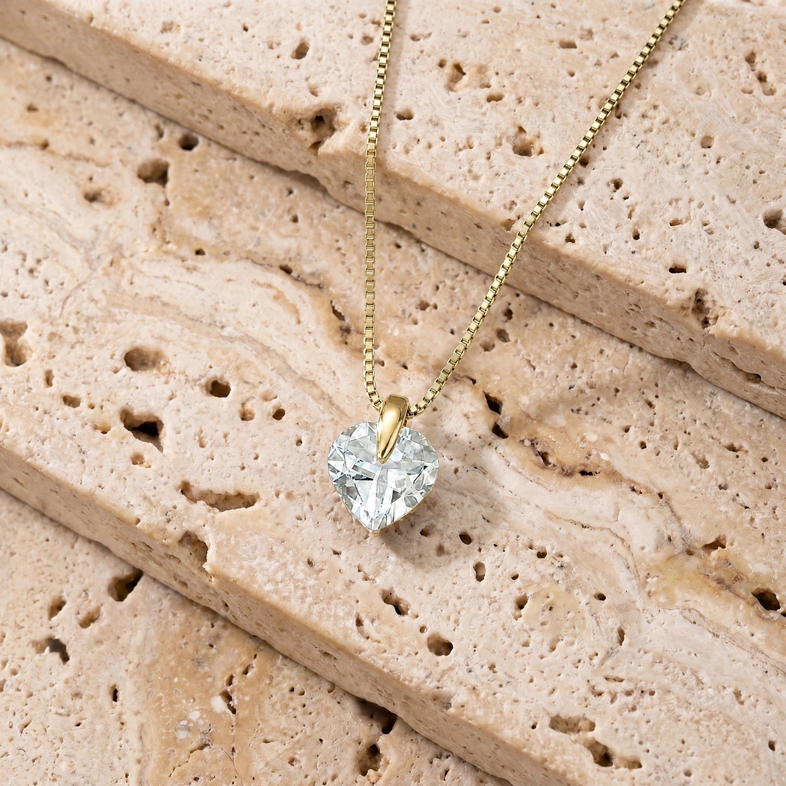 Yellow Gold Aquamarine — Domiziana