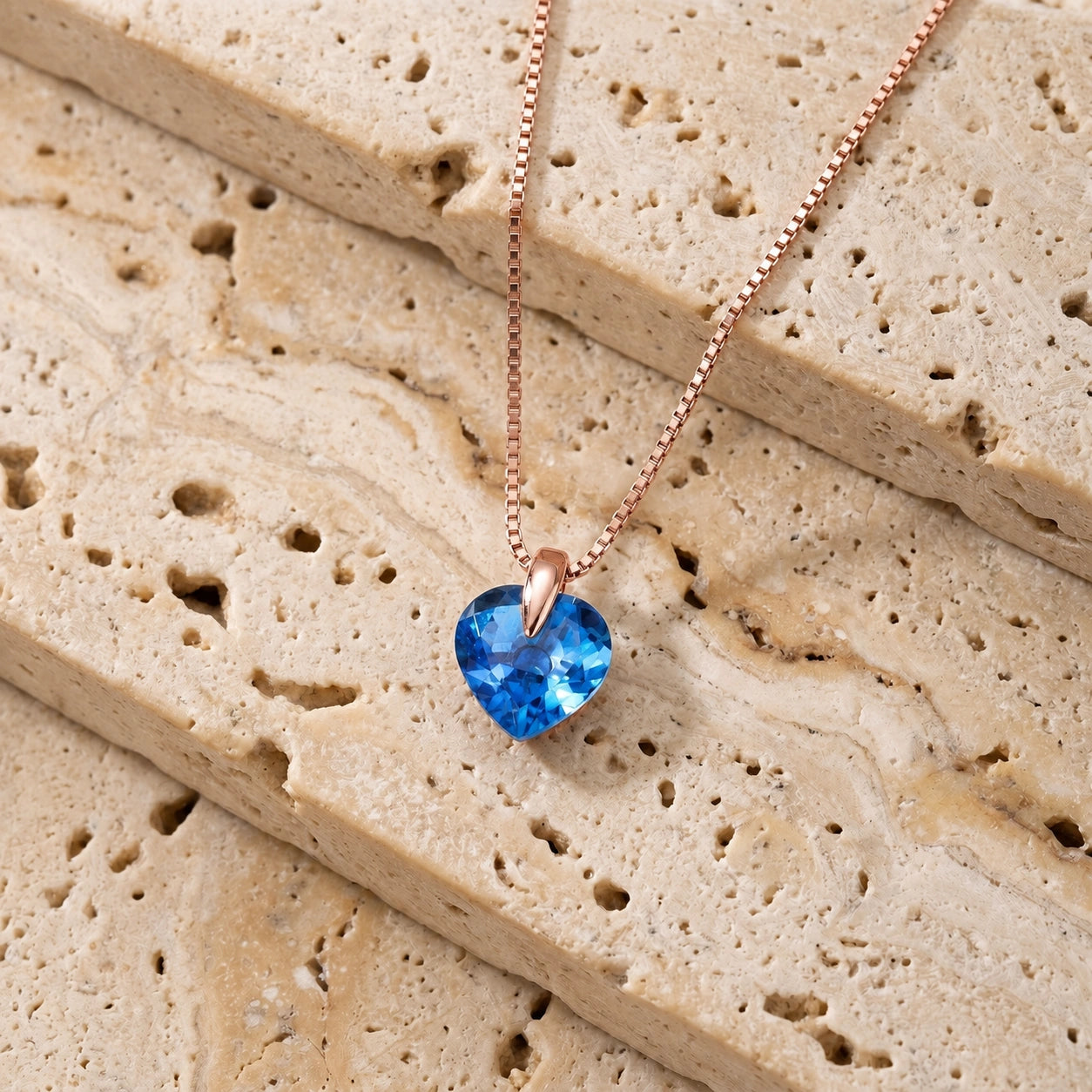 Rose Gold Blue Topaz — Domiziana