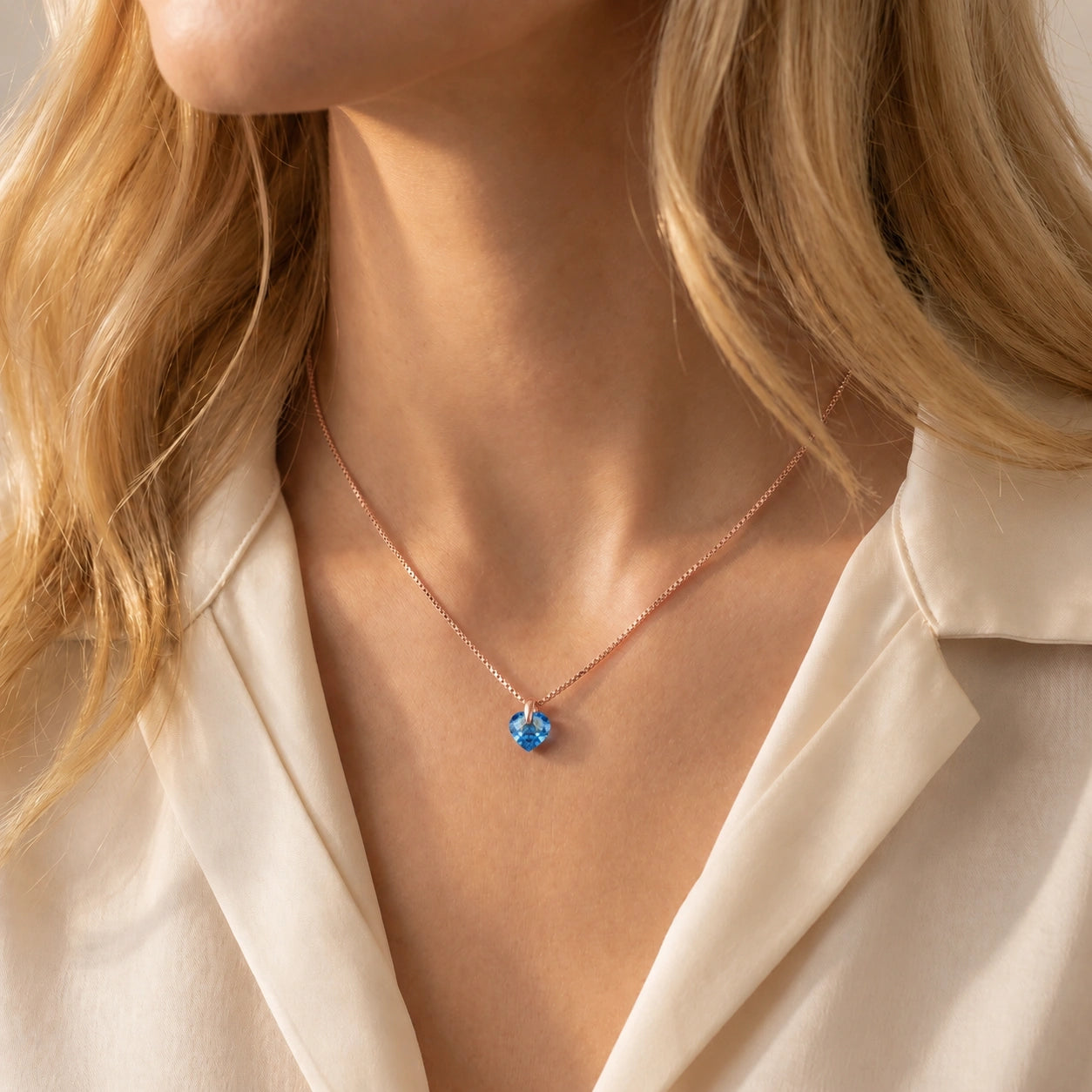 Rose Gold Blue Topaz — Domiziana