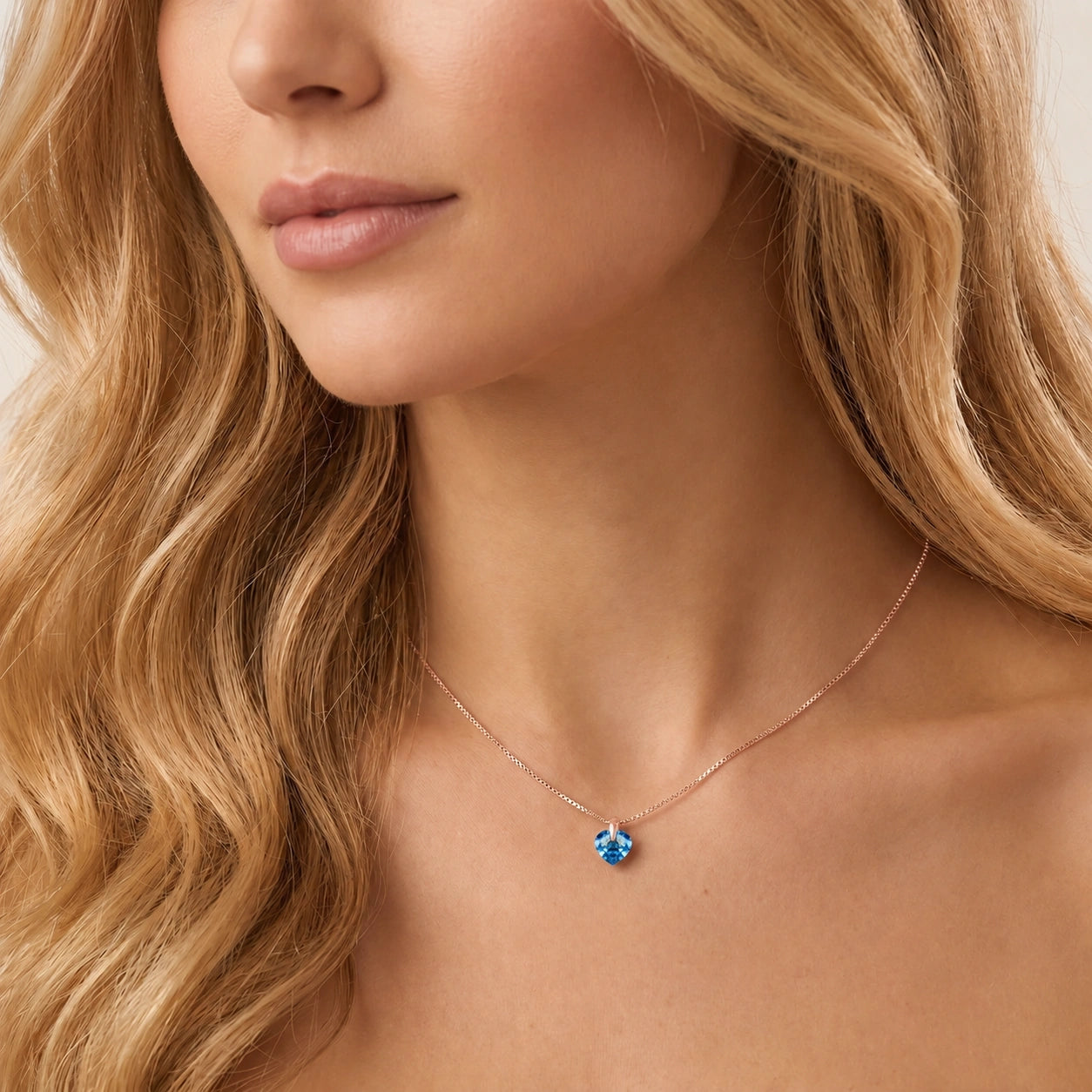 Rose Gold Blue Topaz — Domiziana