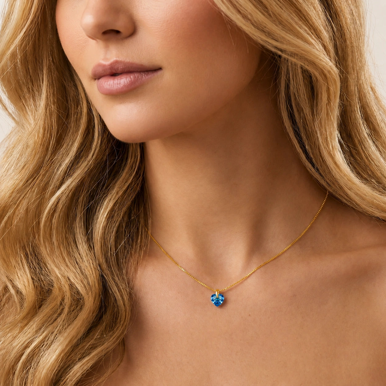 Yellow Gold Blue Topaz — Domiziana