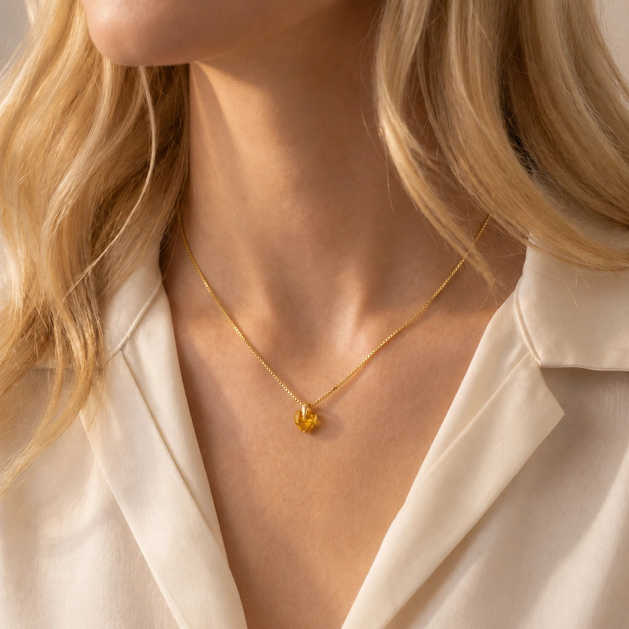 Yellow Gold Citrine — Domiziana