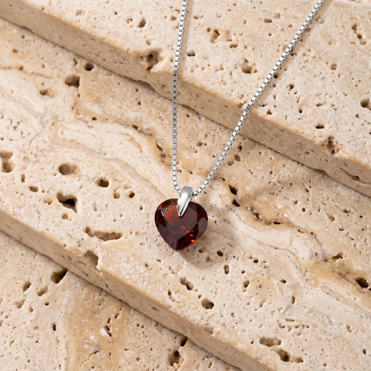 White Gold Garnet — Domiziana