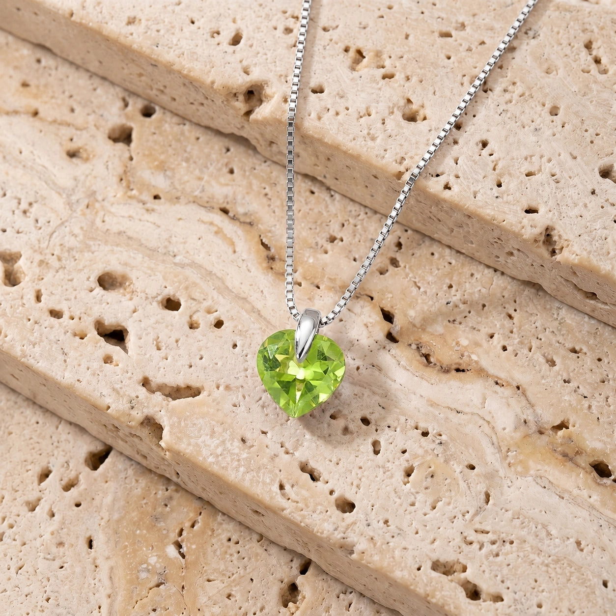 White Gold Peridot — Domiziana