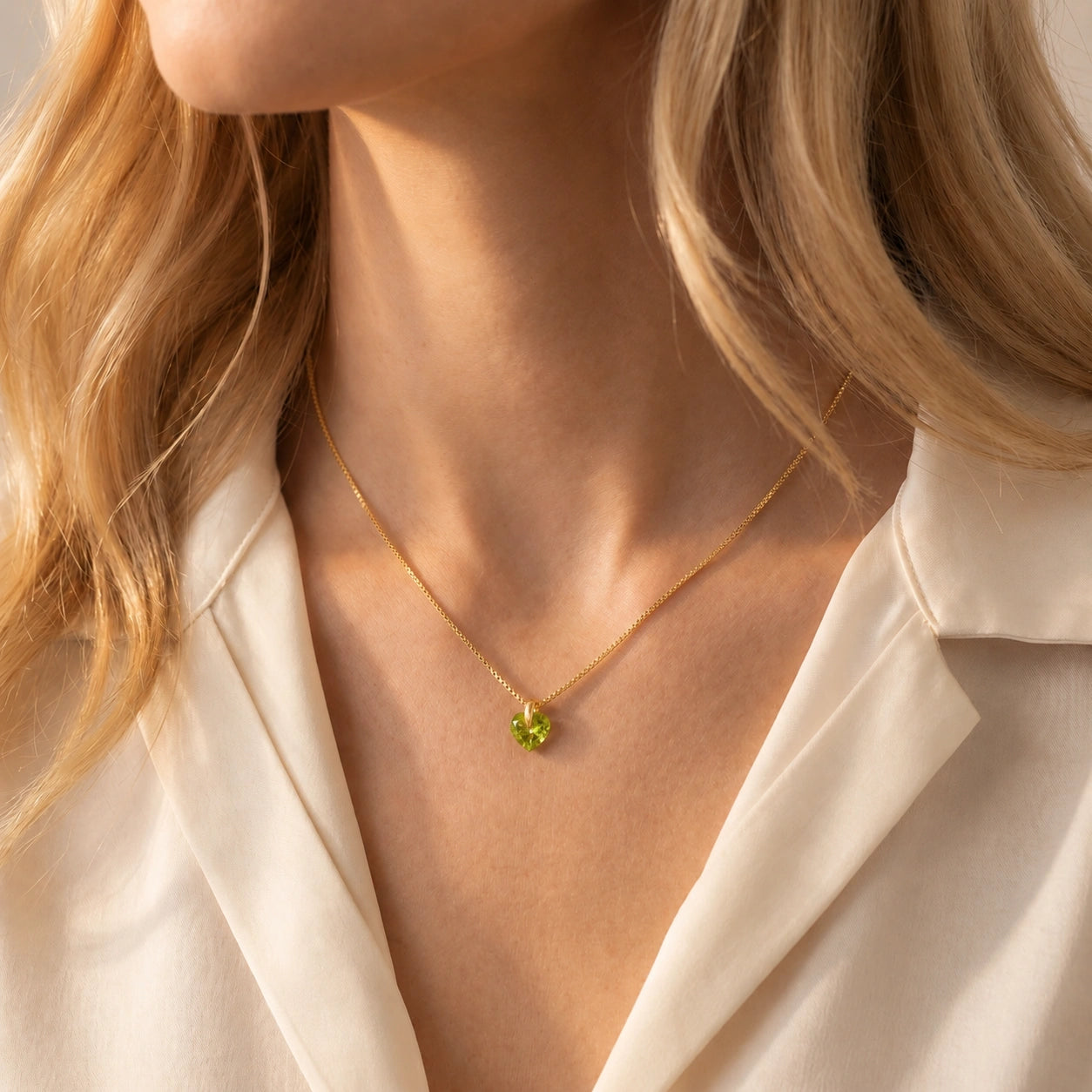 Yellow Gold Peridot — Domiziana