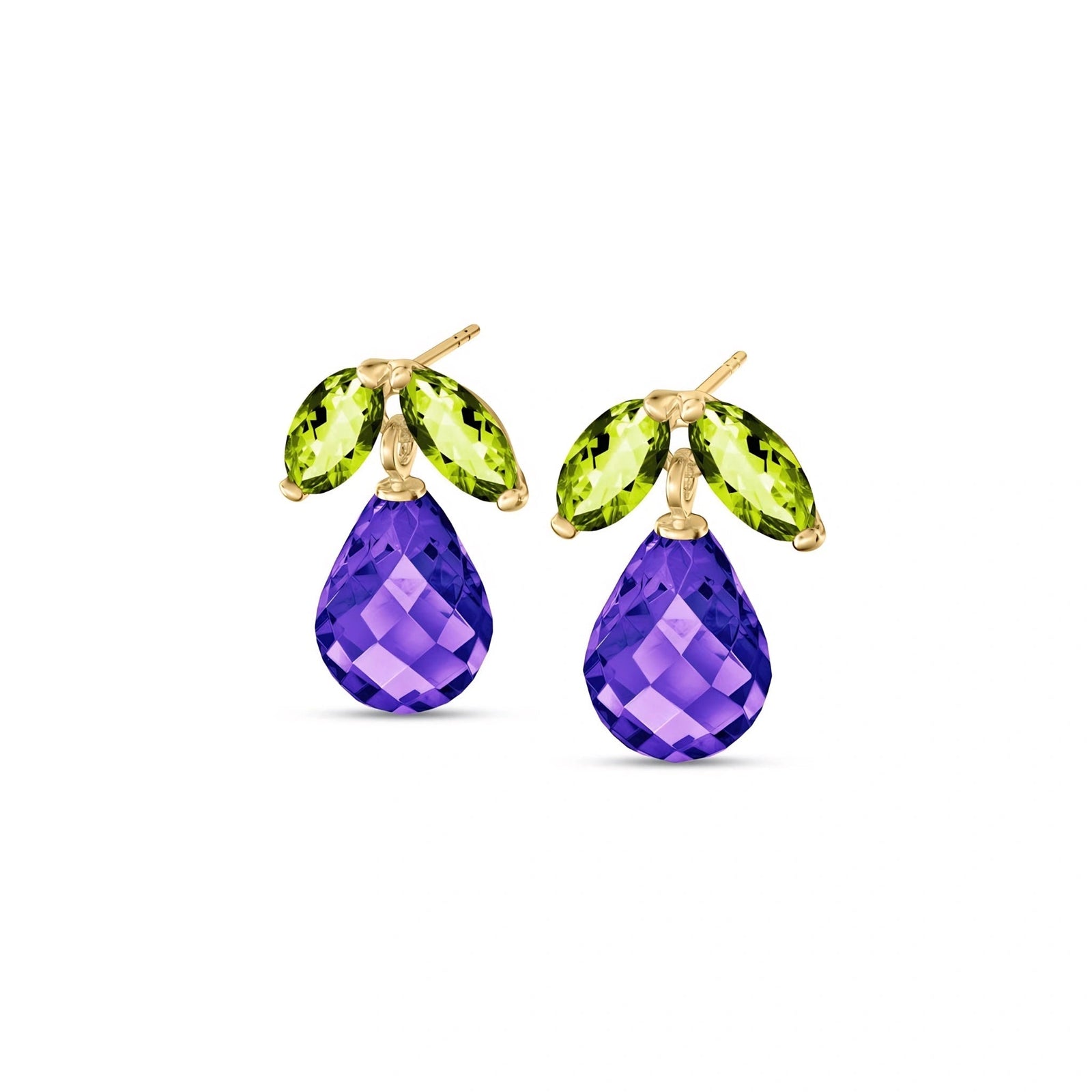 Yellow Gold Amethyst & Peridot — Rosalira