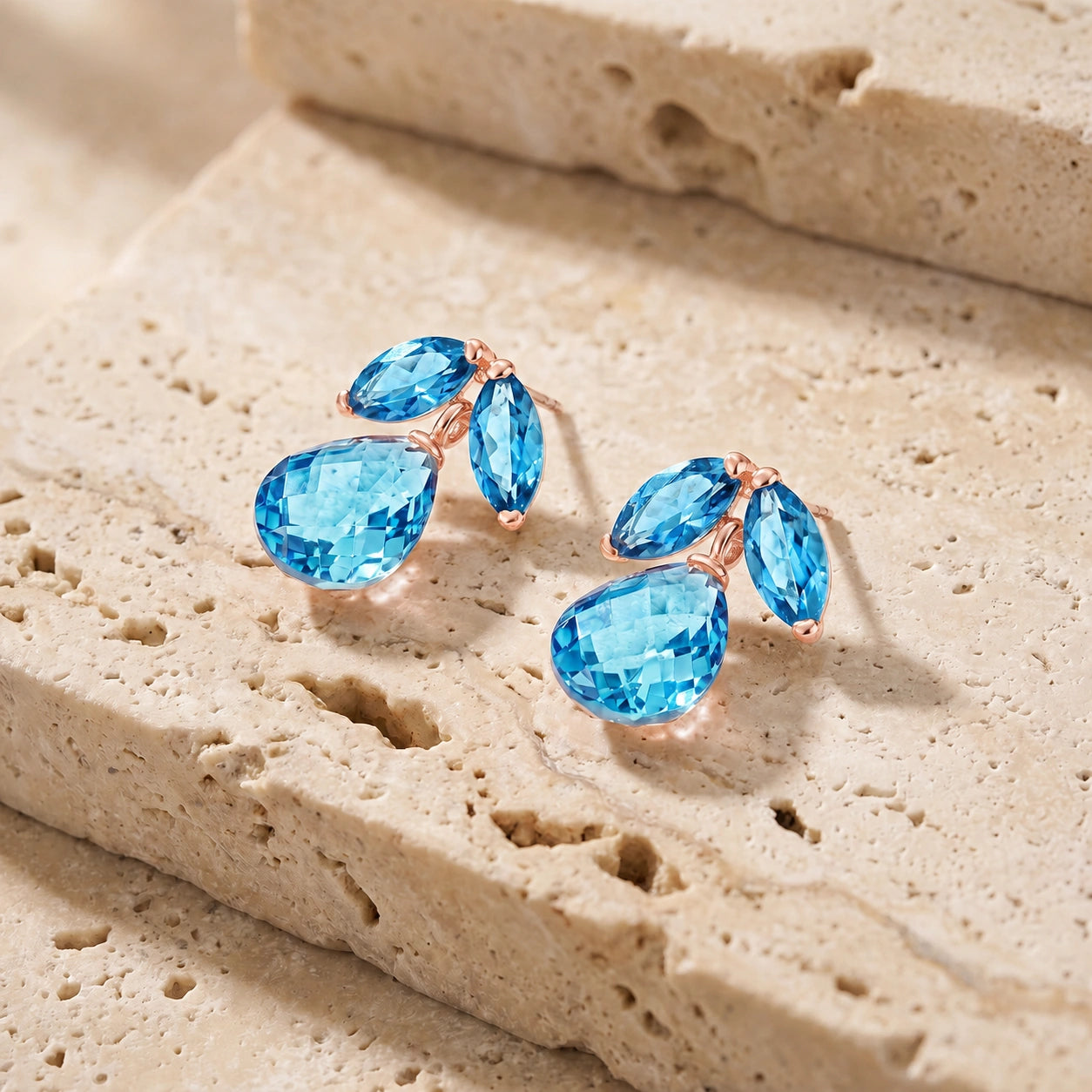 Rose Gold Blue Topaz — Rosalira