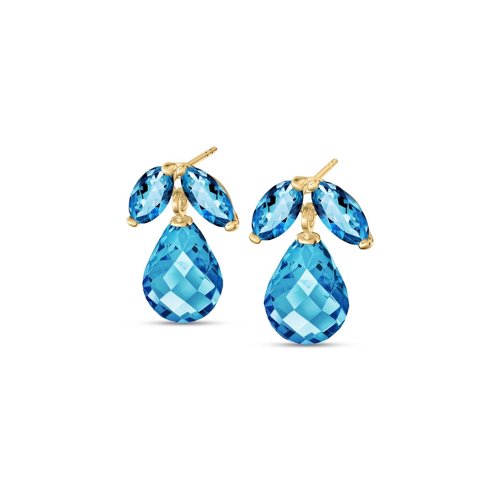 Yellow Gold Blue Topaz — Rosalira