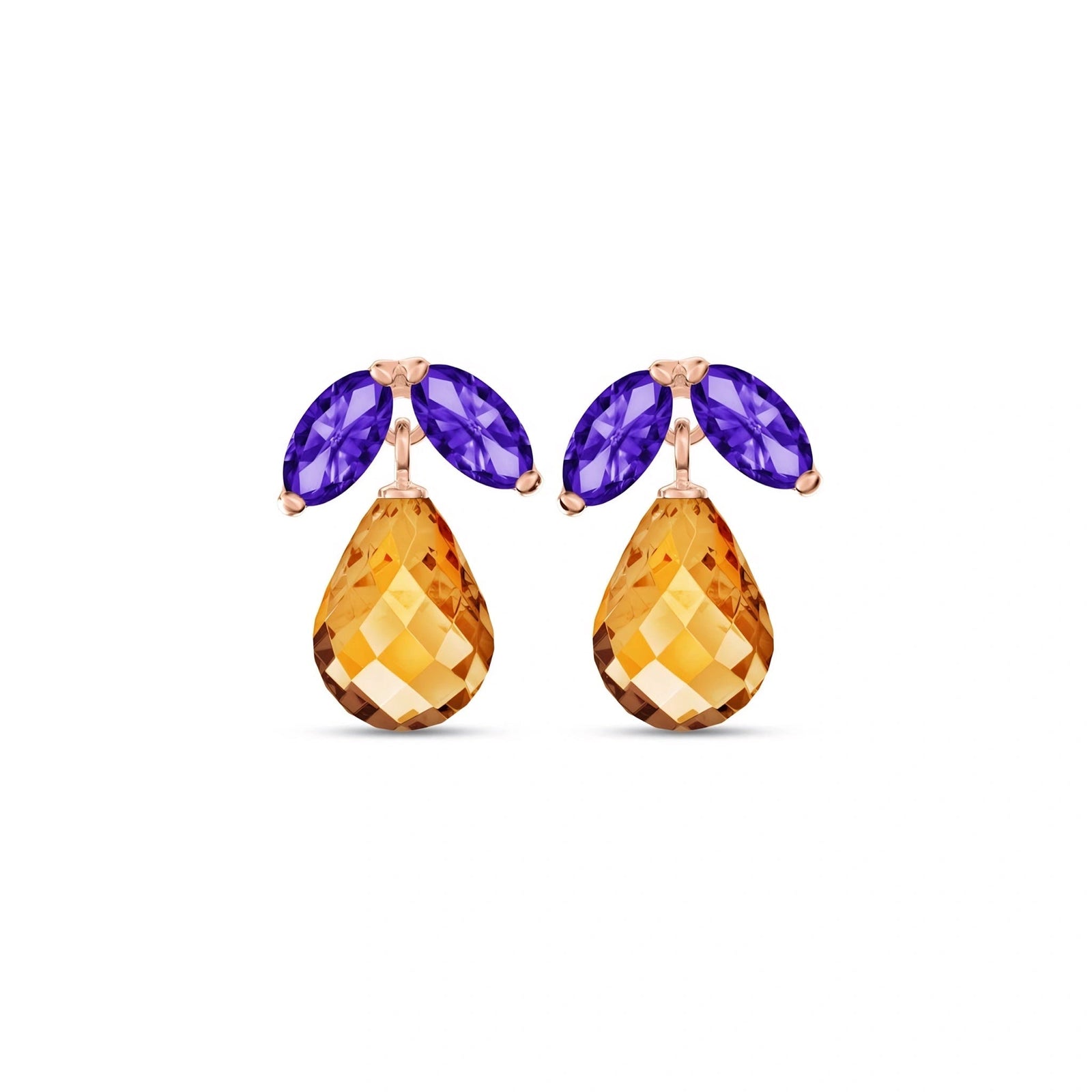 Rose Gold Citrine & Amethyst — Rosalira