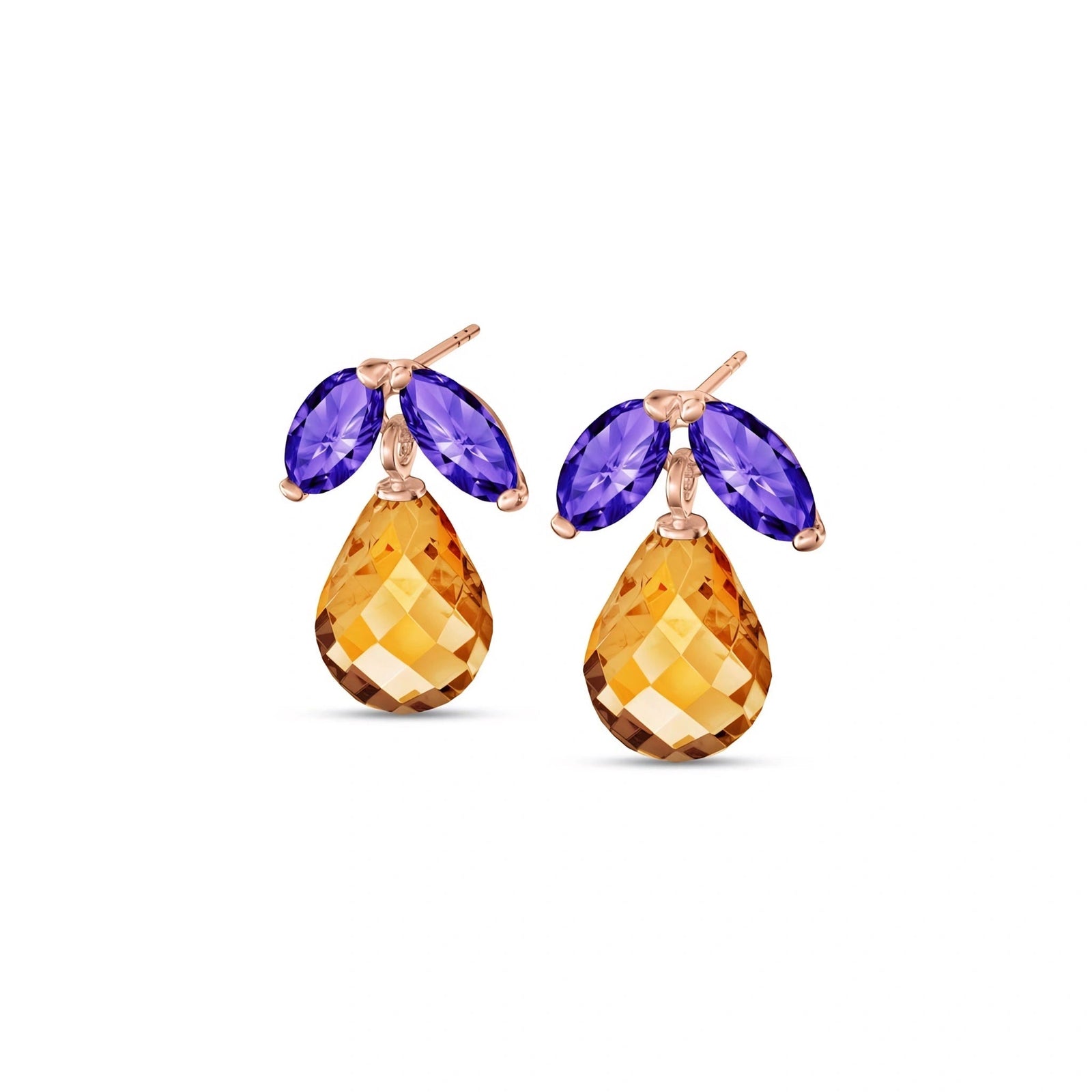 Rose Gold Citrine & Amethyst — Rosalira