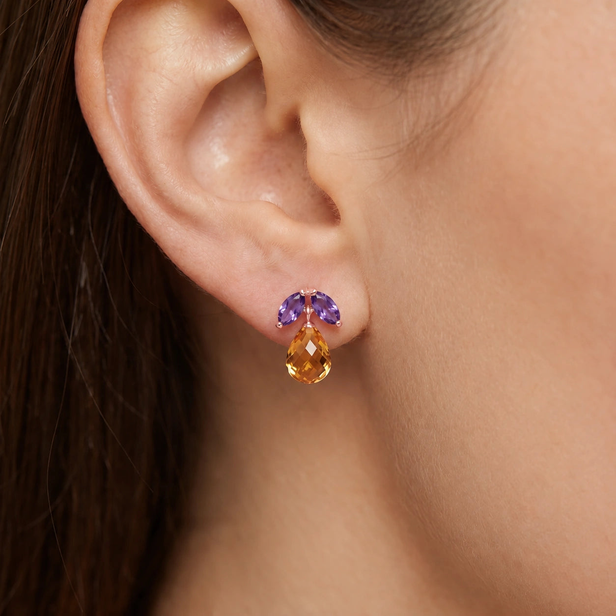 Rose Gold Citrine & Amethyst — Rosalira