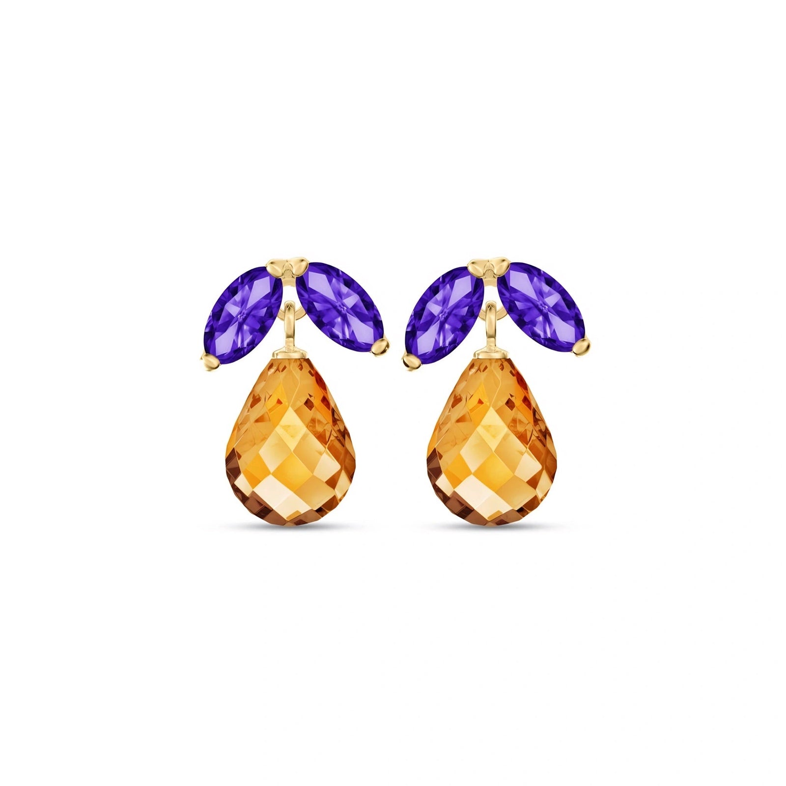 Yellow Gold Citrine & Amethyst — Rosalira