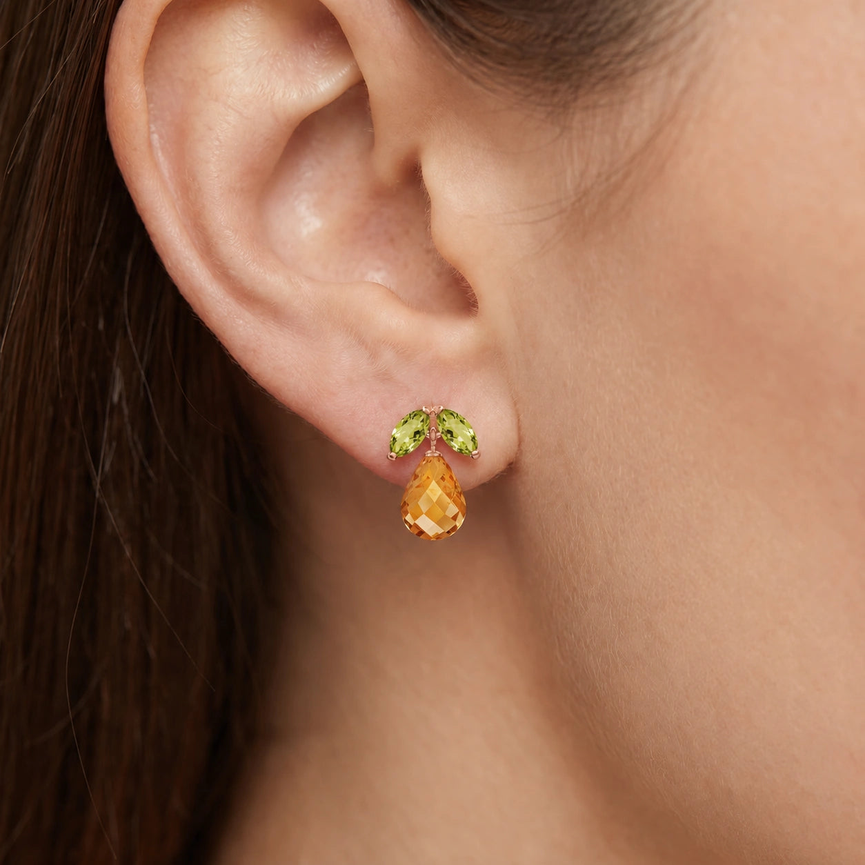 Rose Gold Citrine & Peridot — Rosalira