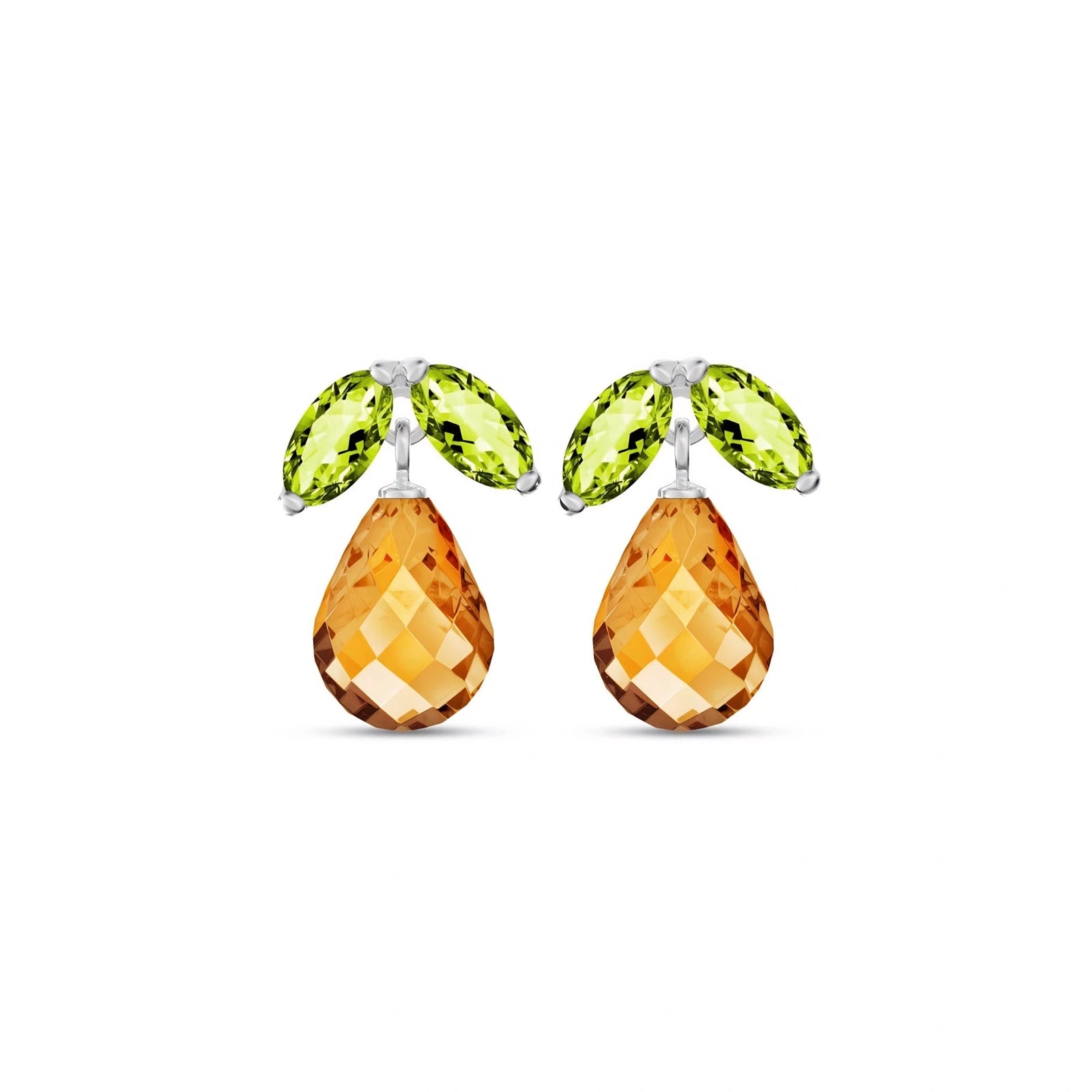 White Gold Citrine & Peridot — Rosalira