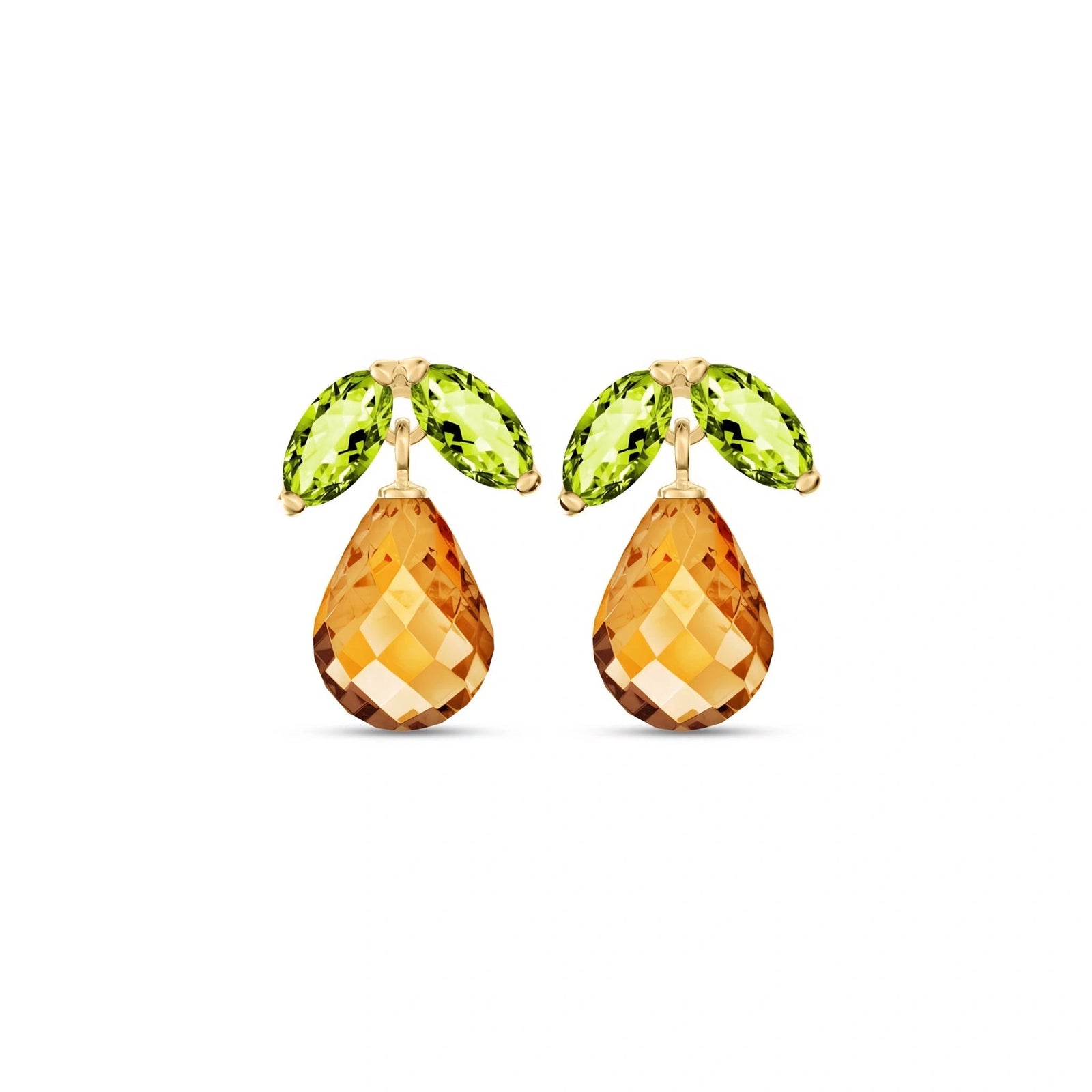 Yellow Gold Citrine & Peridot — Rosalira
