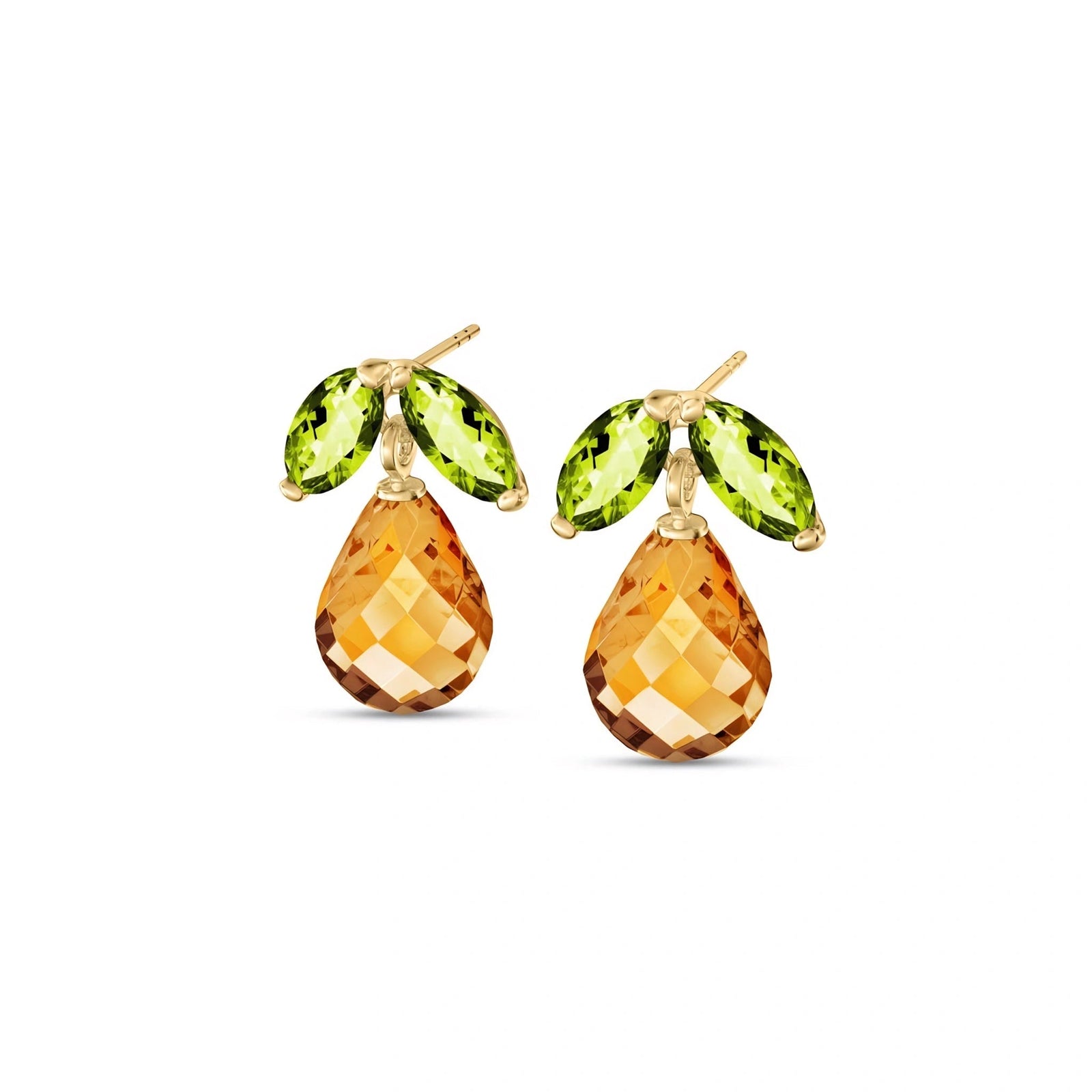Yellow Gold Citrine & Peridot — Rosalira