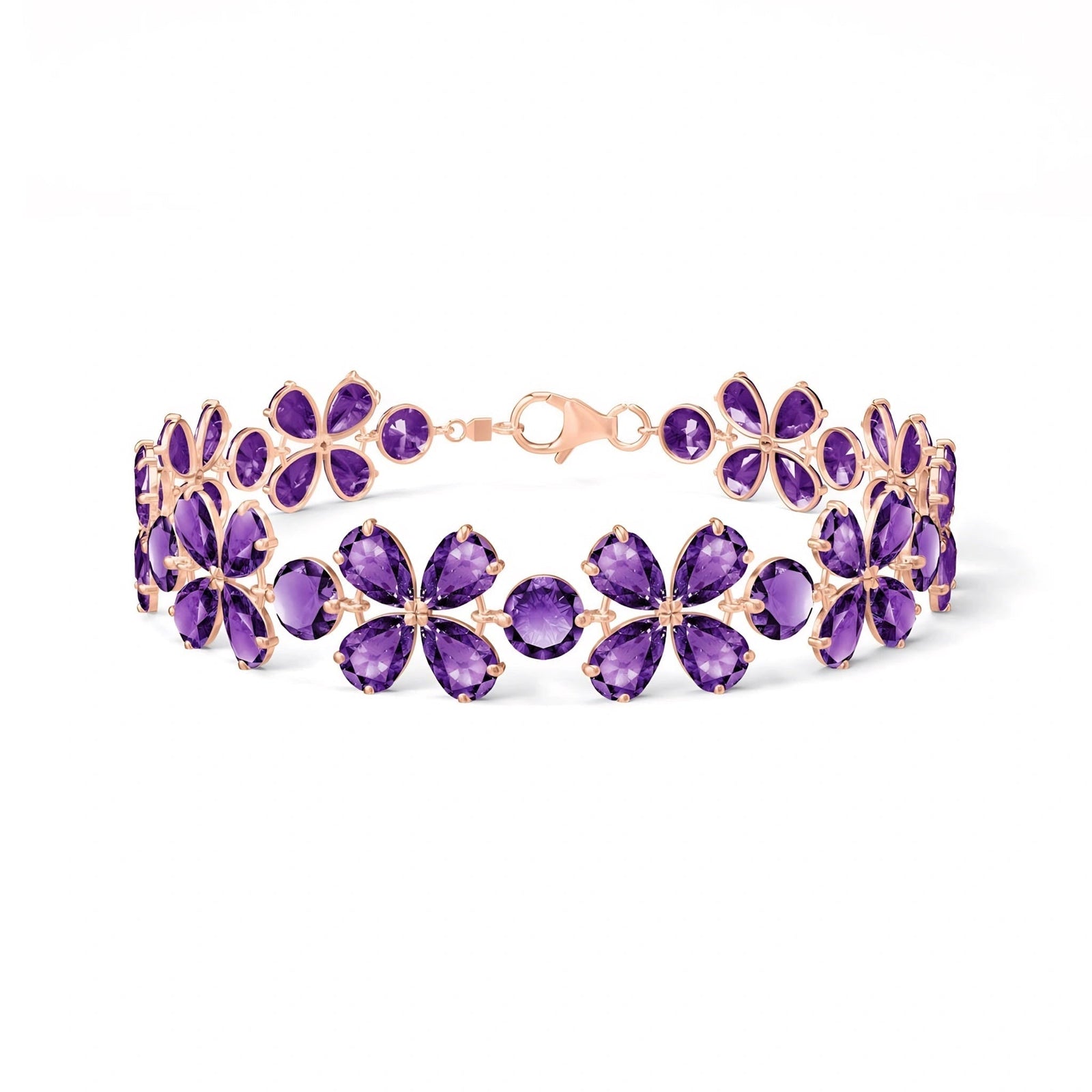 Rose Gold Amethyst — Mariagraziana