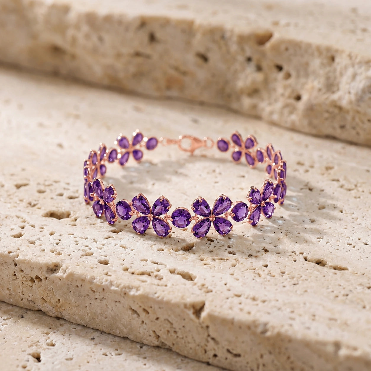Rose Gold Amethyst — Mariagraziana