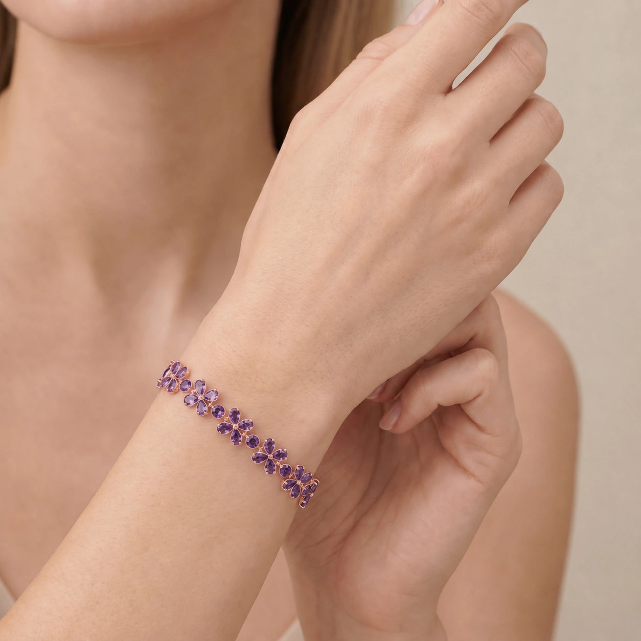 Rose Gold Amethyst — Mariagraziana