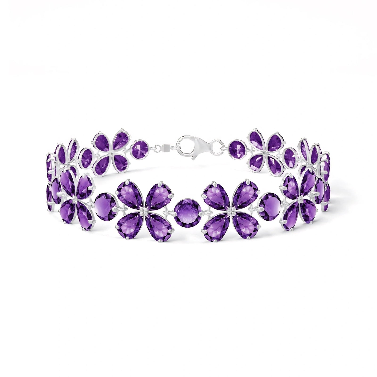 White Gold Amethyst — Mariagraziana