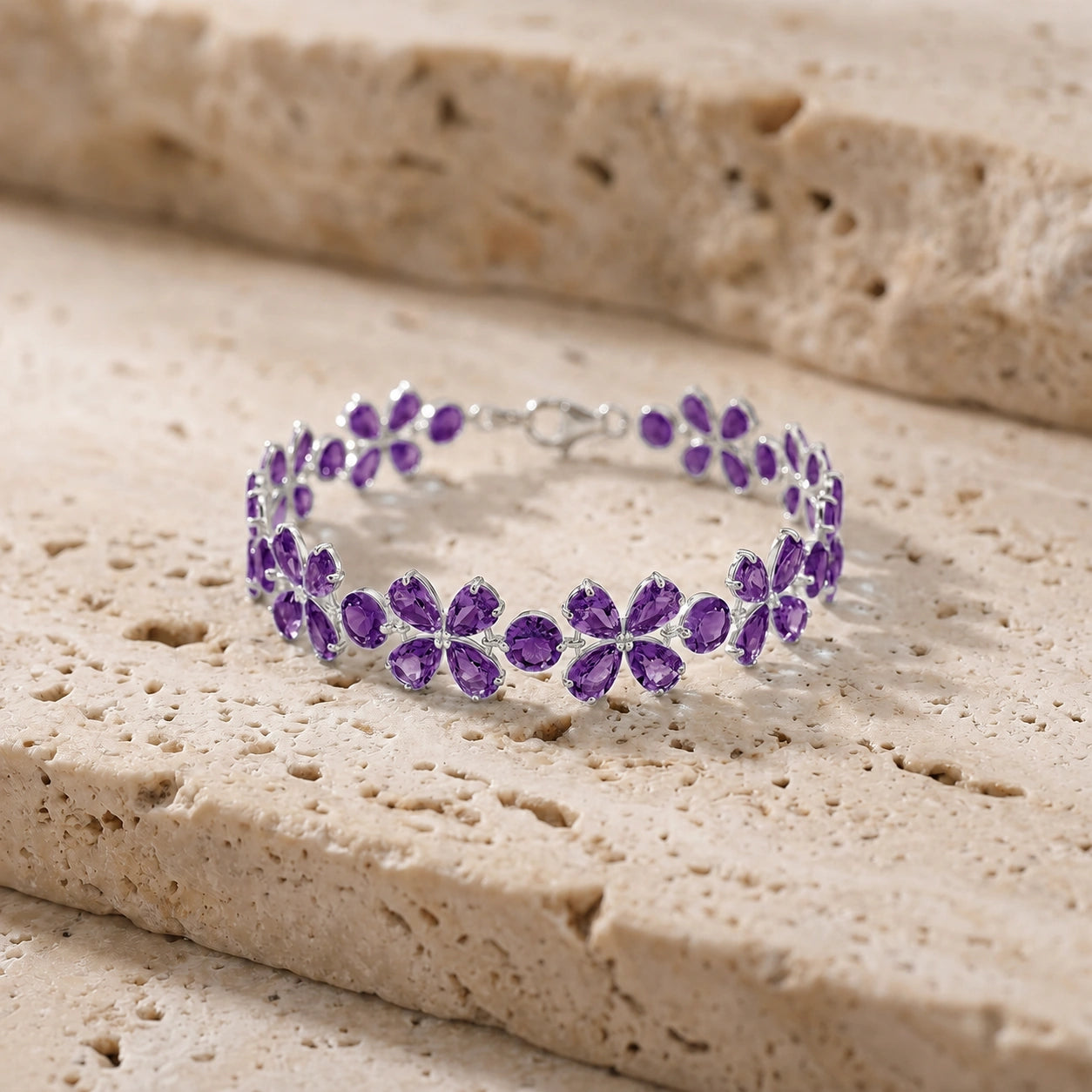 White Gold Amethyst — Mariagraziana