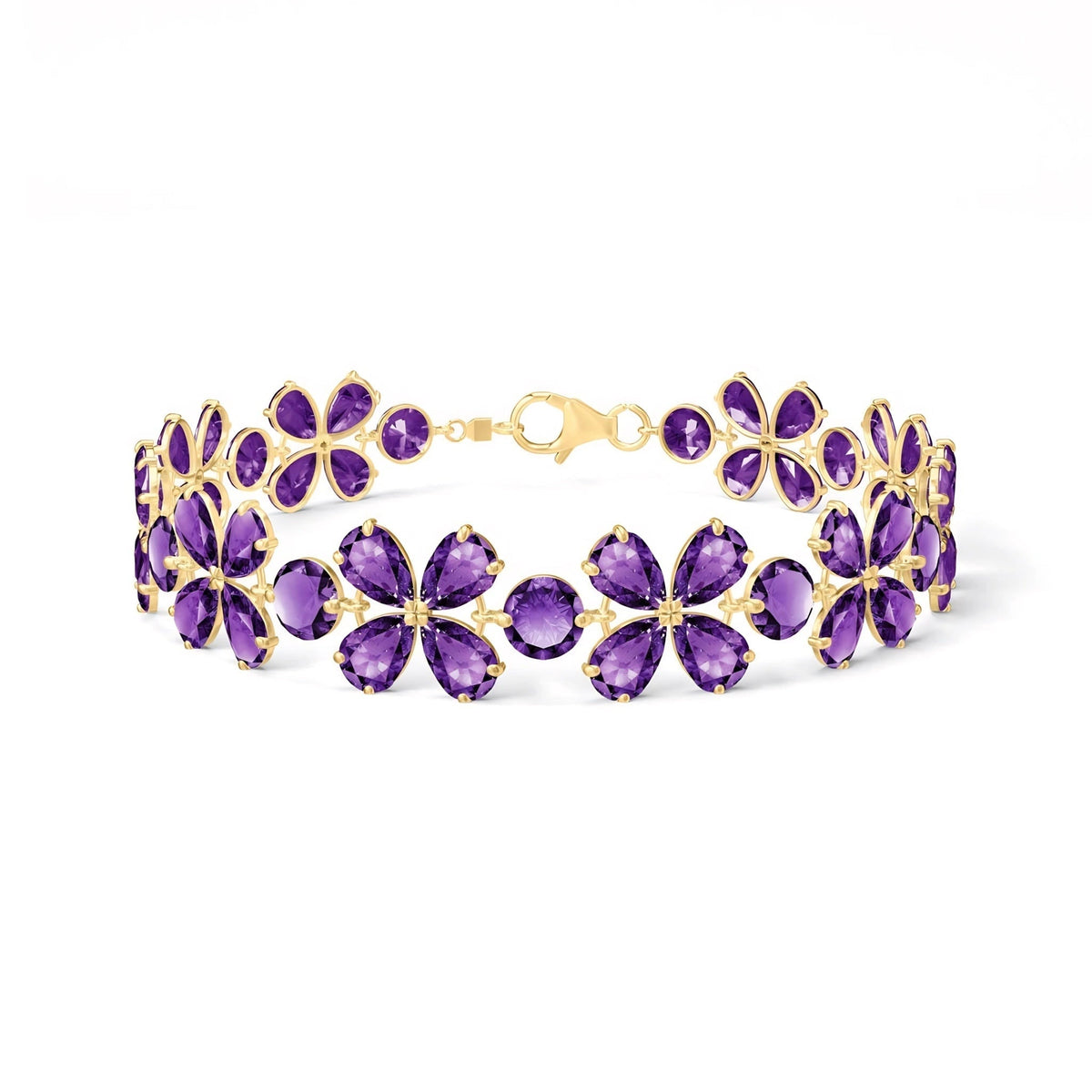 Yellow Gold Amethyst — Mariagraziana