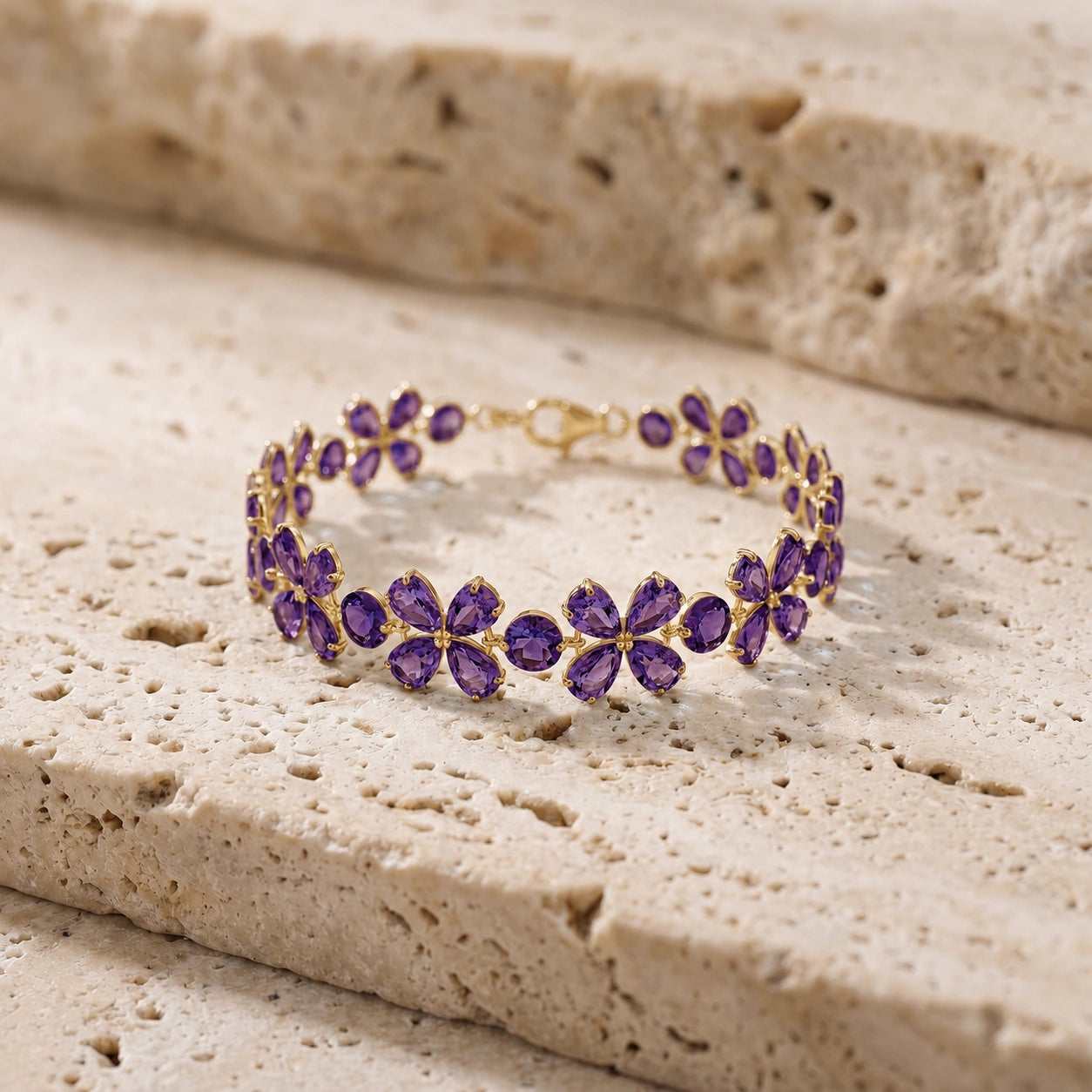 Yellow Gold Amethyst — Mariagraziana
