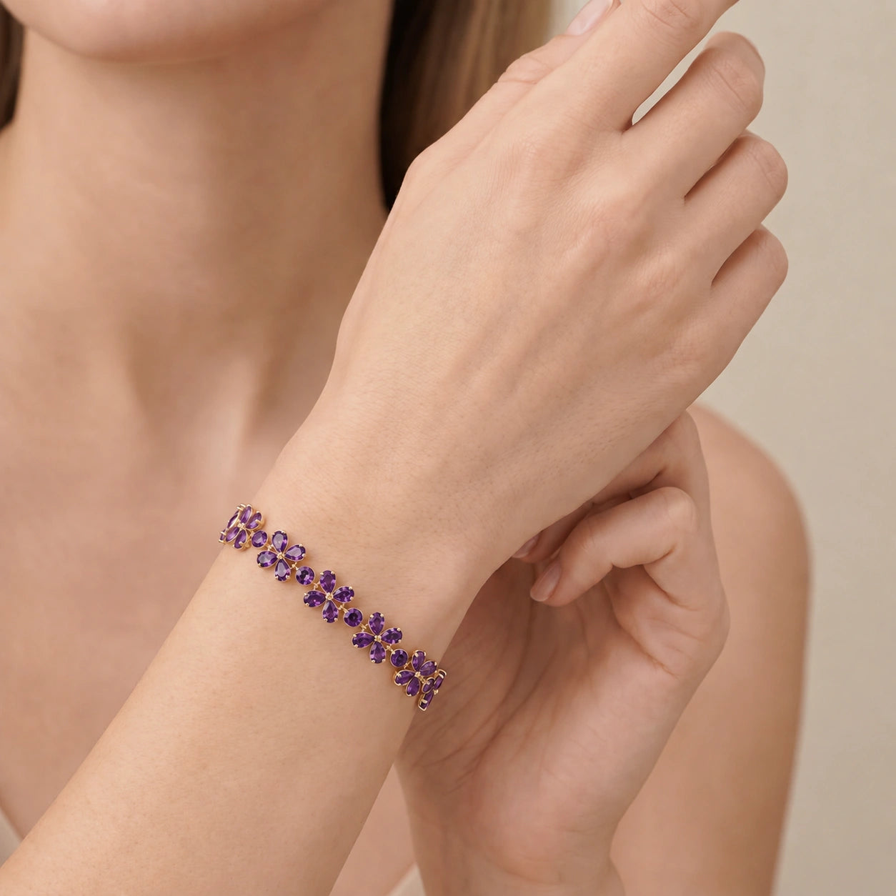 Yellow Gold Amethyst — Mariagraziana