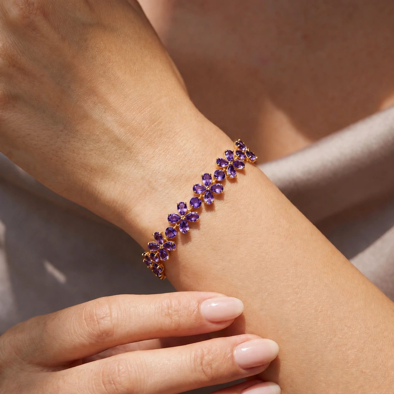 Yellow Gold Amethyst — Mariagraziana