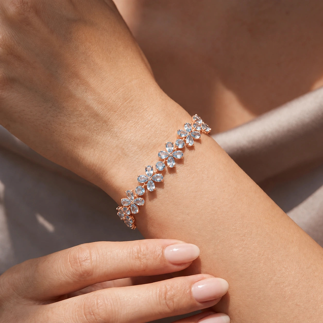 Rose Gold Aquamarine — Mariagraziana