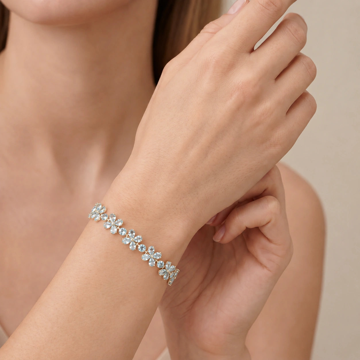 Yellow Gold Aquamarine — Mariagraziana