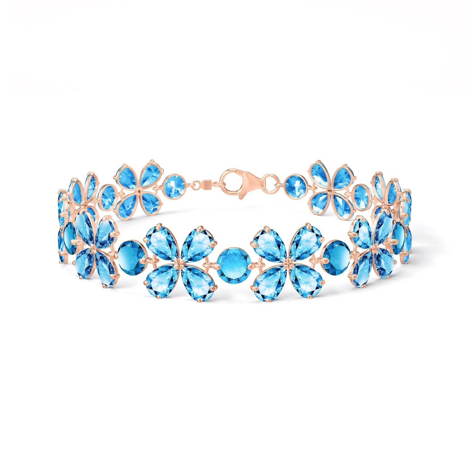 Rose Gold Blue Topaz — Mariagraziana