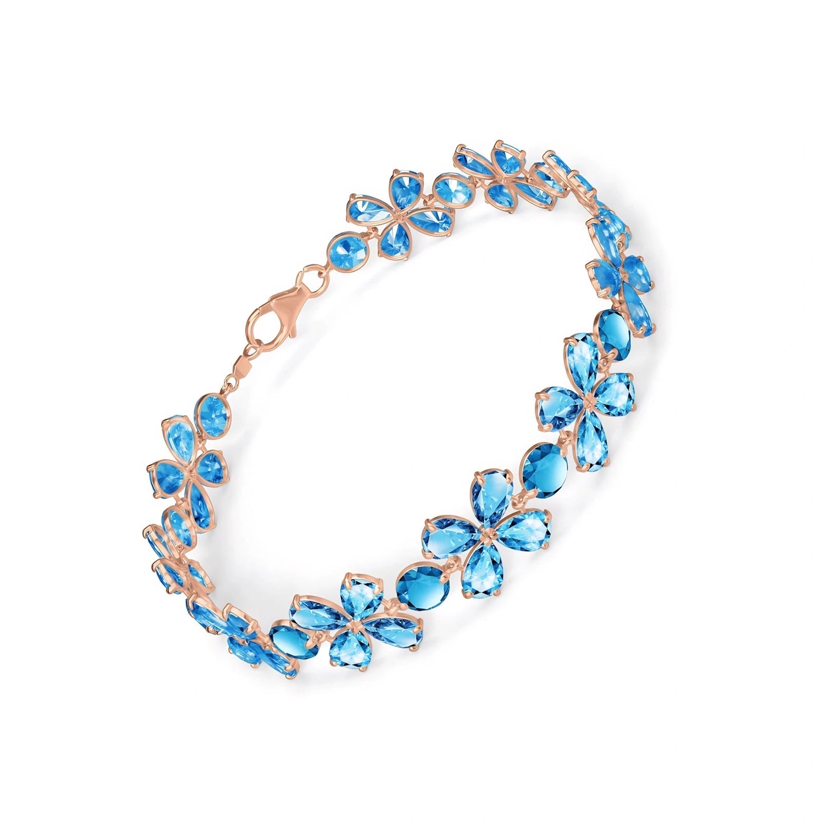 Rose Gold Blue Topaz — Mariagraziana