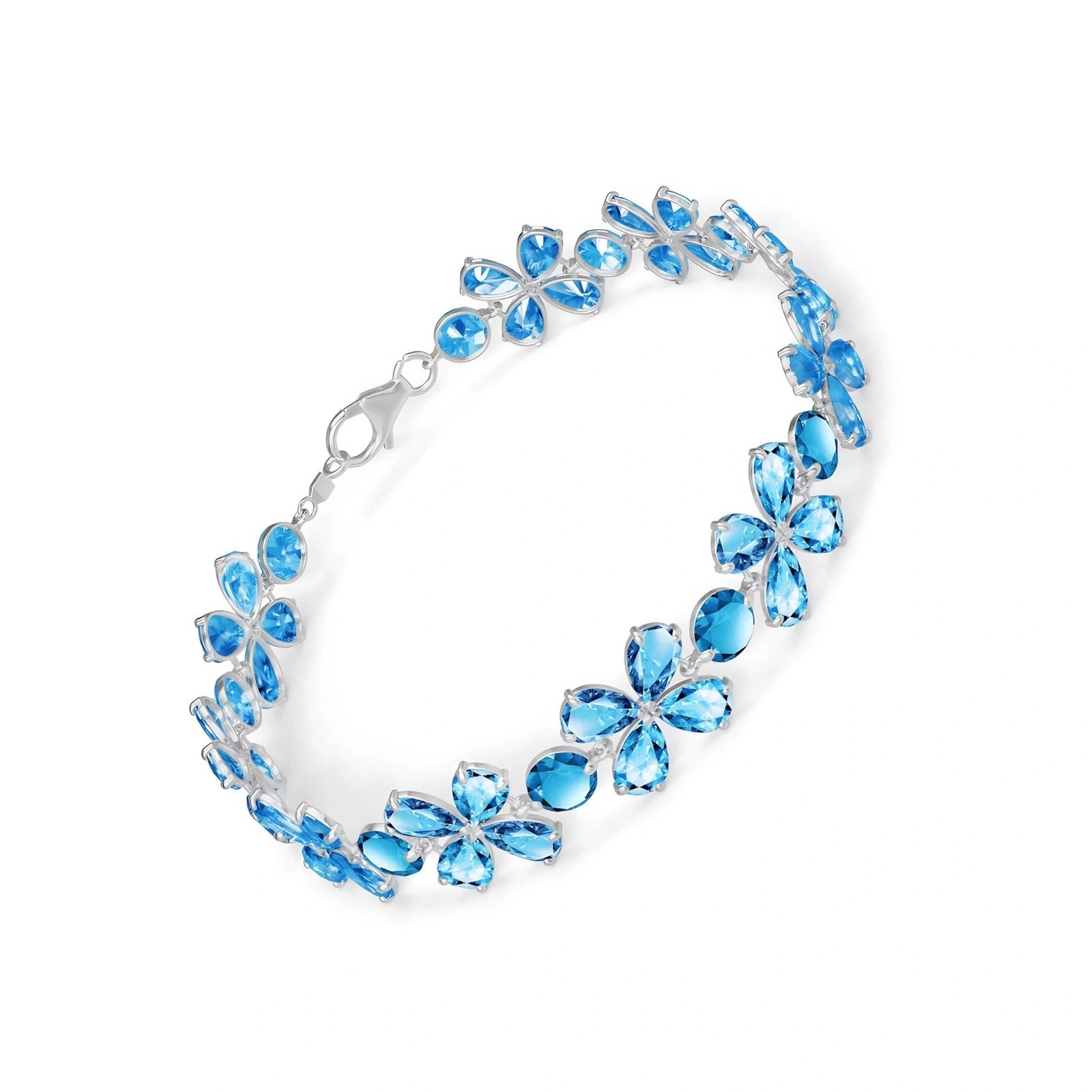 White Gold Blue Topaz — Mariagraziana