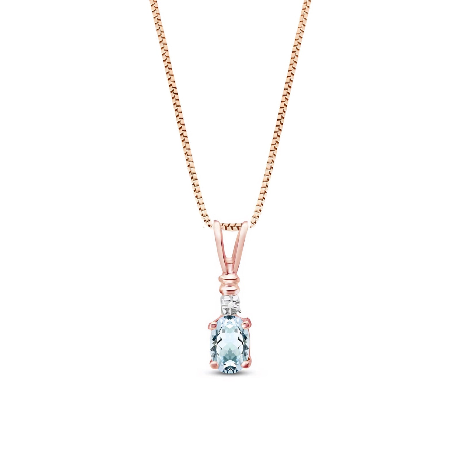 Rose Gold Heritage Pendant Necklace Amethyst 10K — Elsa