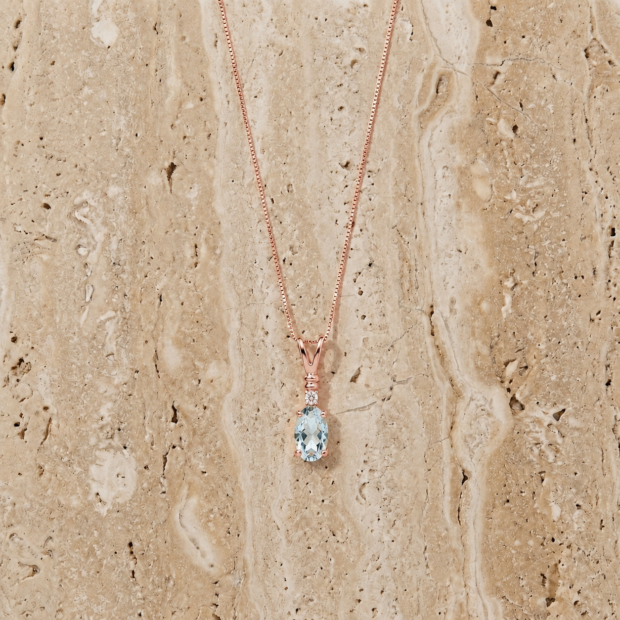 Rose Gold Heritage Pendant Necklace Amethyst 10K — Elsa