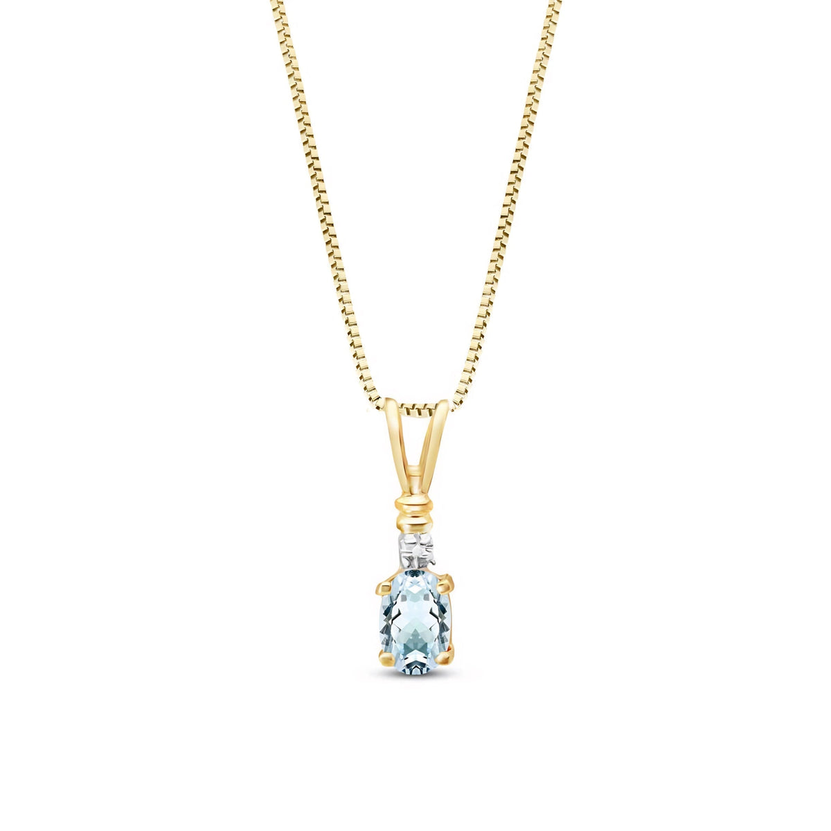 Yellow Gold Heritage Pendant Necklace Amethyst 10K — Elsa