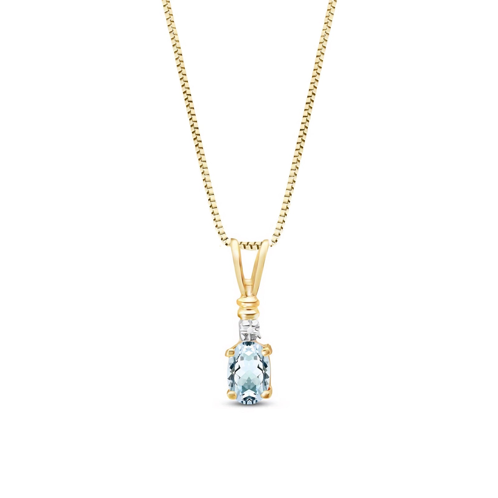 Yellow Gold Heritage Pendant Necklace Amethyst 10K — Elsa